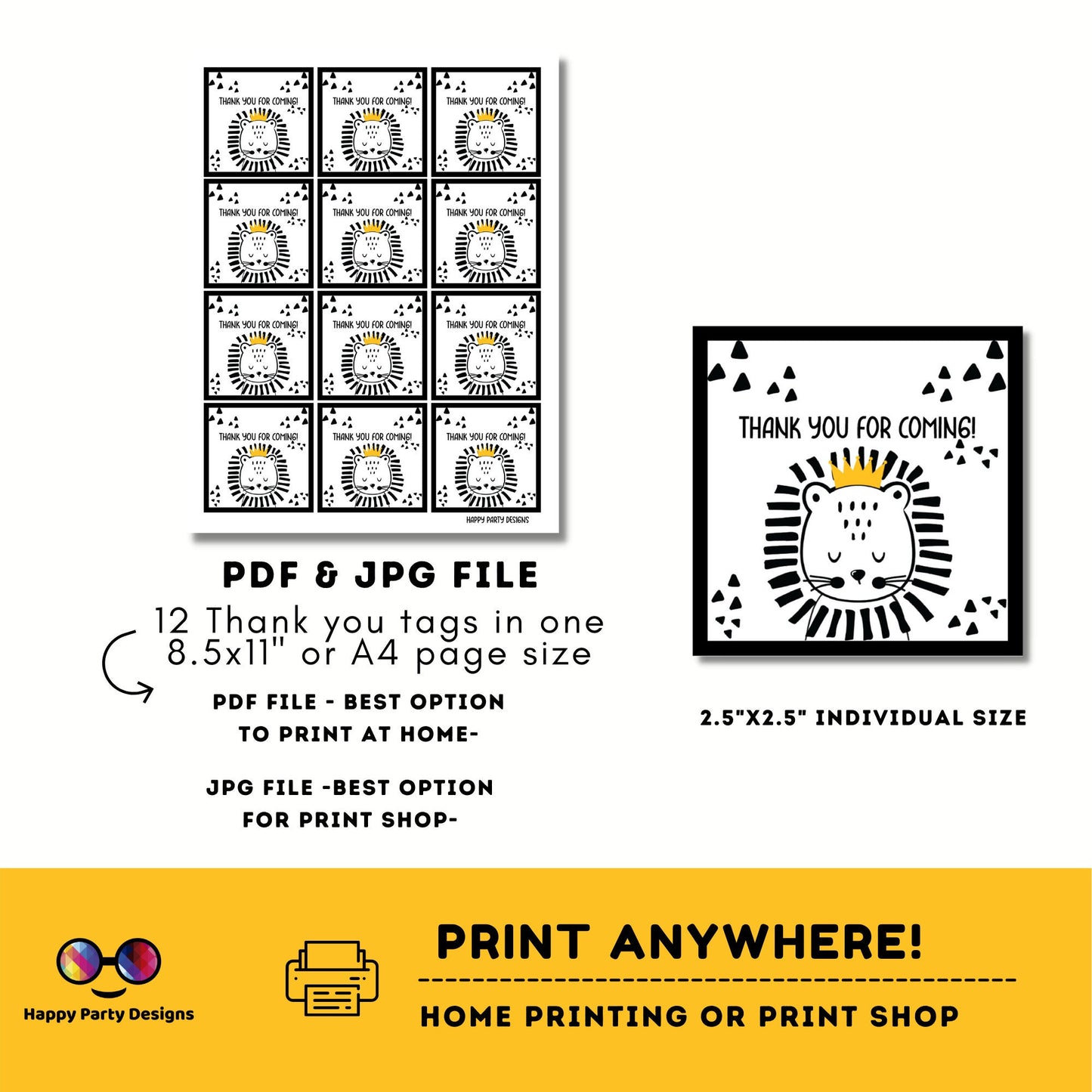 Wild one squared tag | squared Tags | Instant Download | Wild One Birthday Party Themed | squared Stickers | Wild One Birthday Party