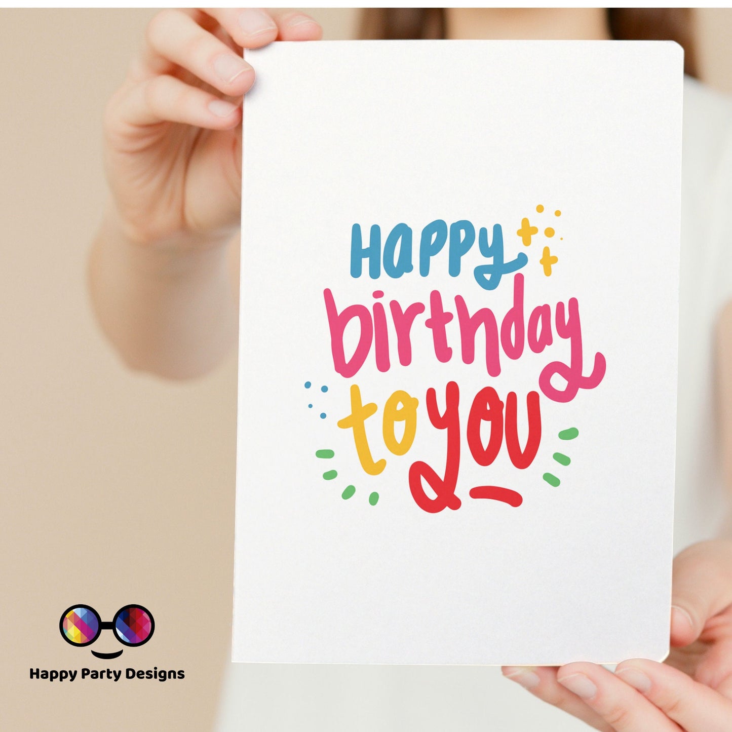 Happy Birthday greeting card | Printable Birthday Card | Happy Birthday Card | Instant Download | Happy Birthday to you card