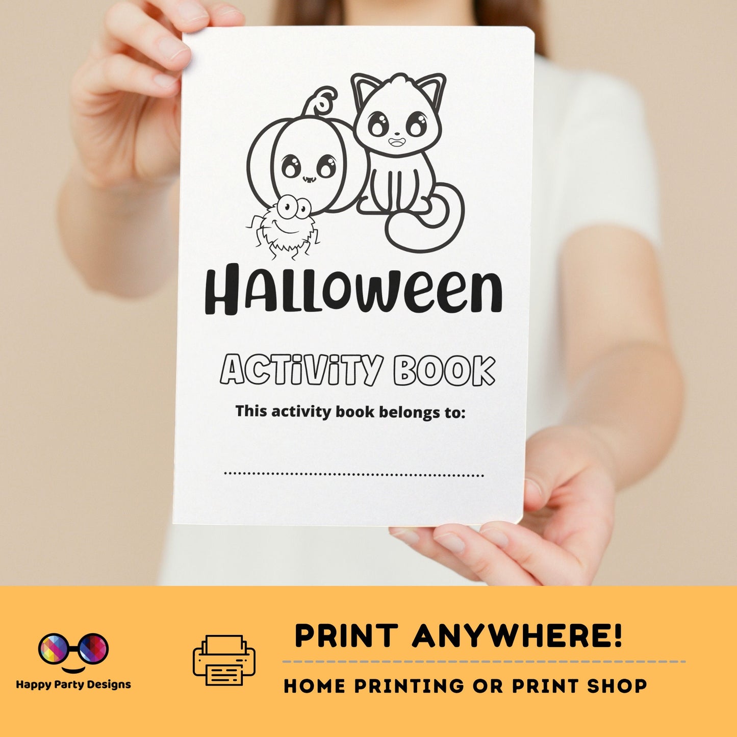 Halloween Activity Booklet | Coloring booklet for Halloween | Printable Activity Book Halloween Party | Printable Activity Booklet