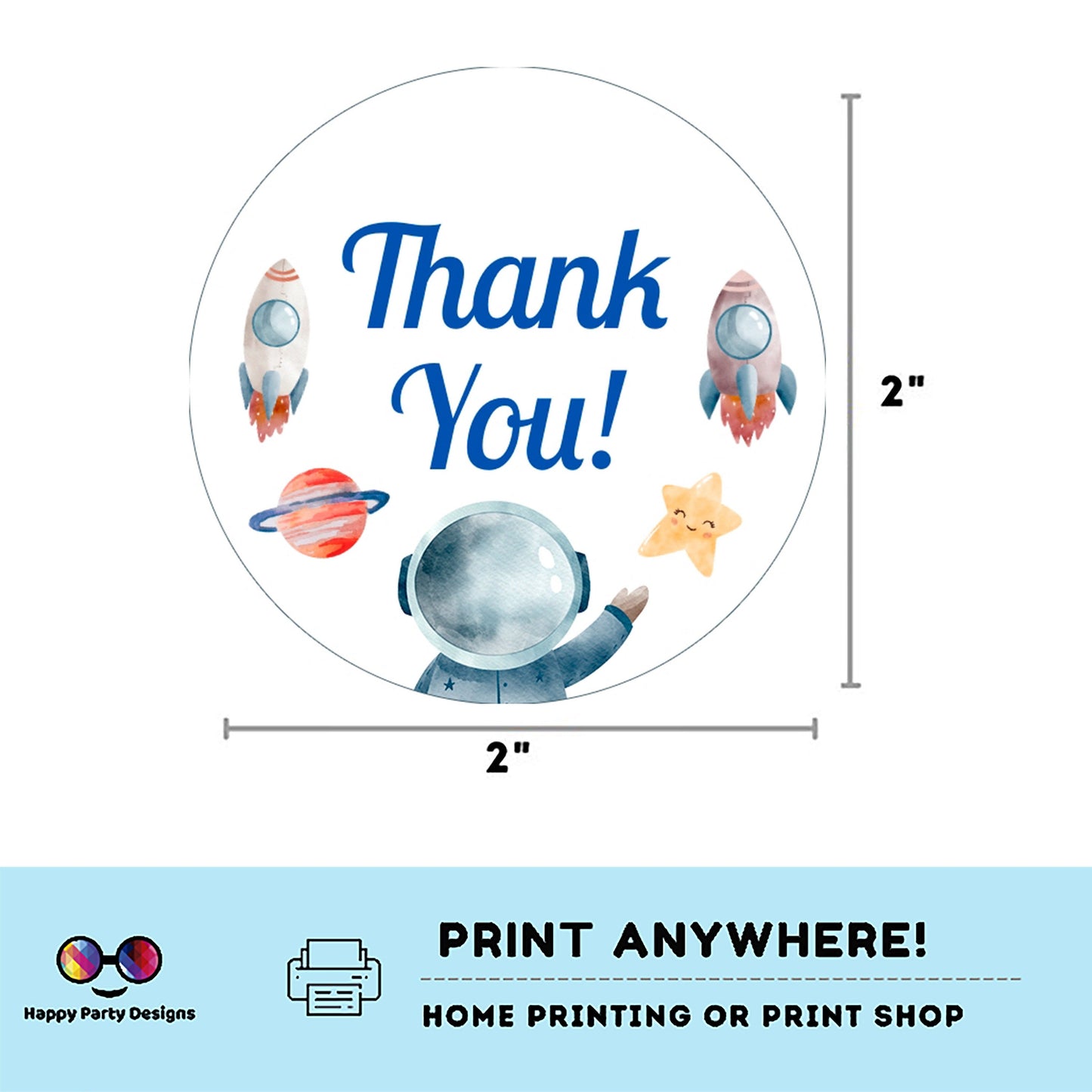 INSTANT DOWNLOAD First Trip Around the Sun Thank you tag | Outer Space printable thank you tag | Birthday boy | Outer Space Favor tag #K5