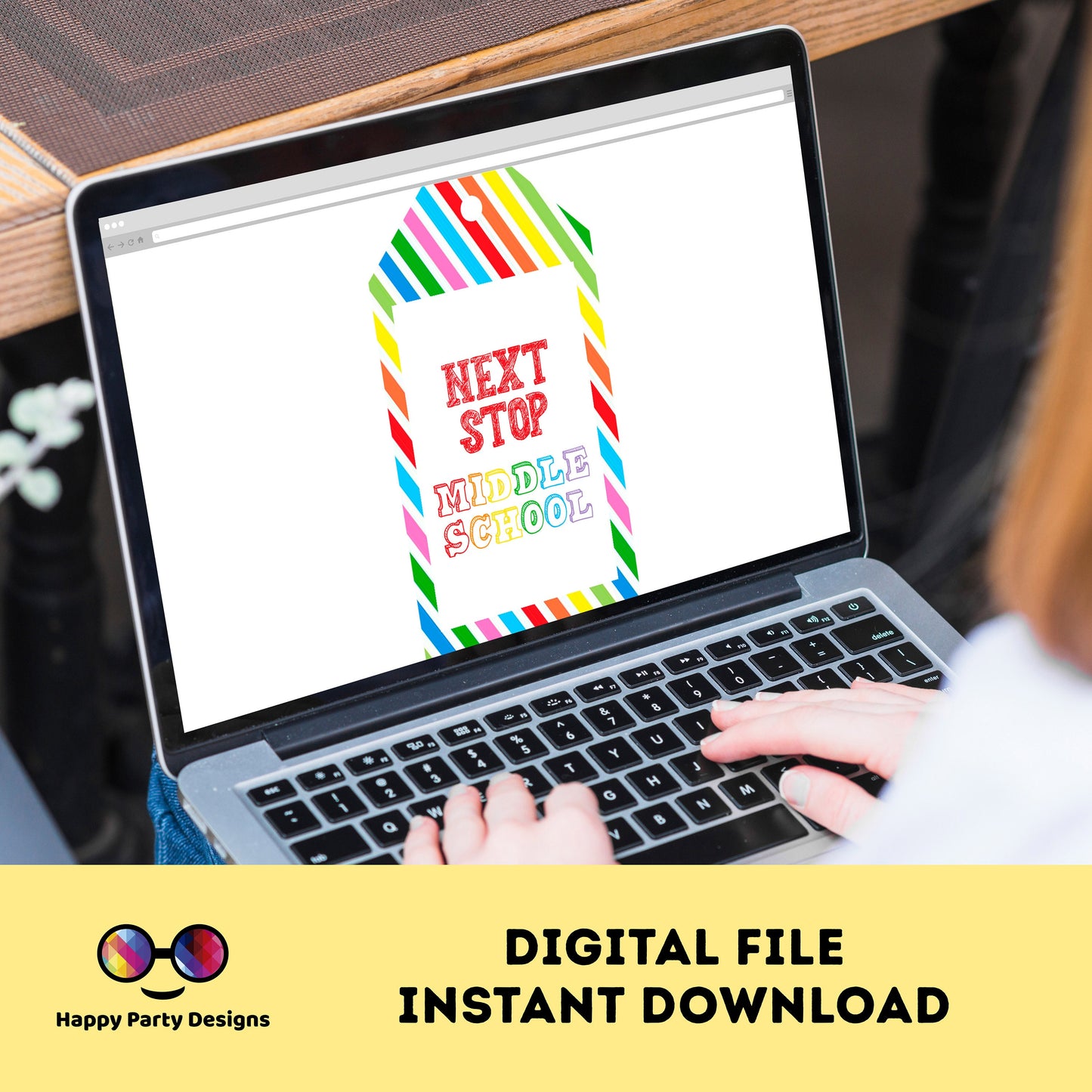 INSTANT DOWNLOAD Next Stop Middle School Cards Tags | School Gift Tags | Last day of Elementary School | 5th grade | Graduation #SCH1