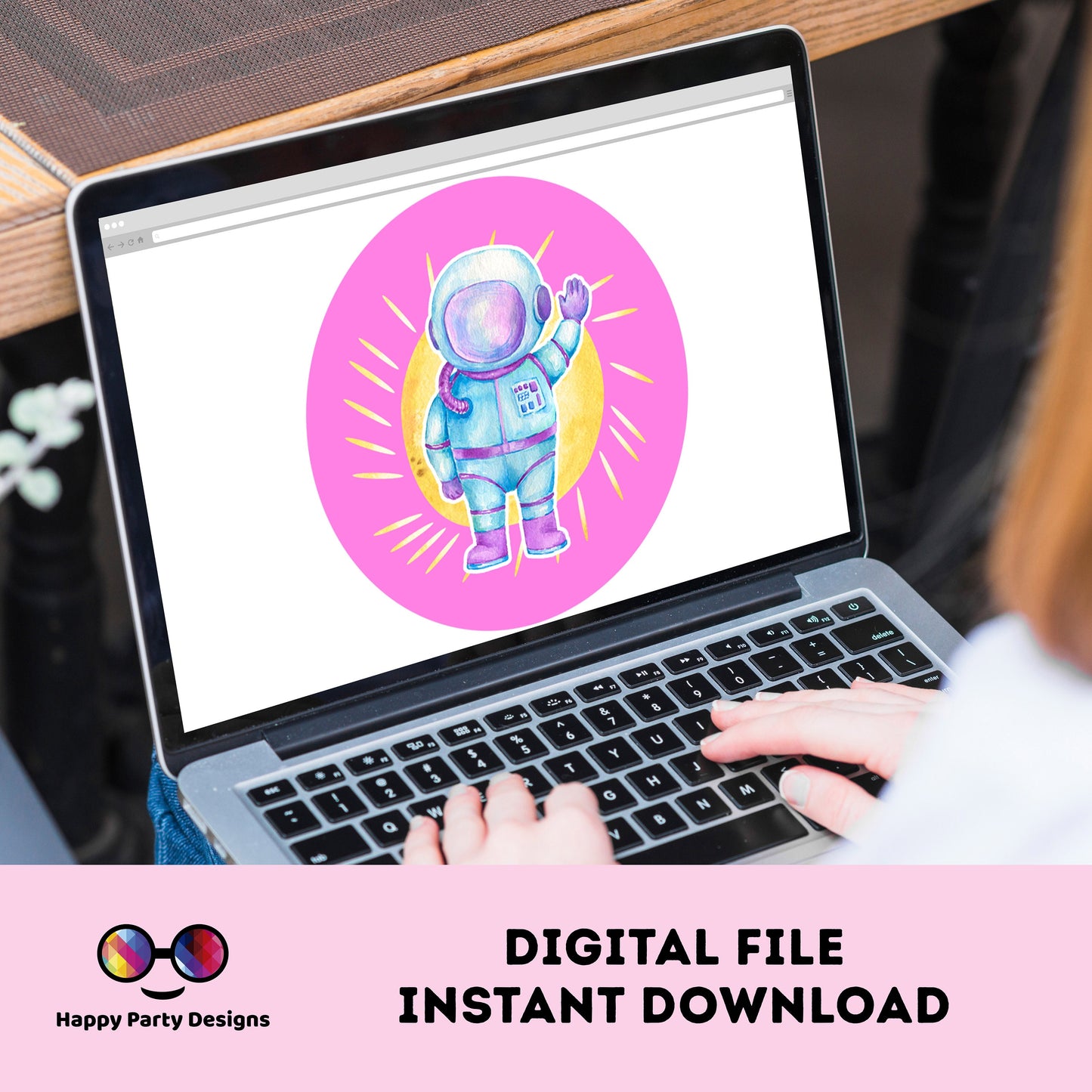 Instant Download First Trip Around the Sun cupcake toppers | Outer Space birthday | Astronaut Birthday Party | Outer Space stickers #K57