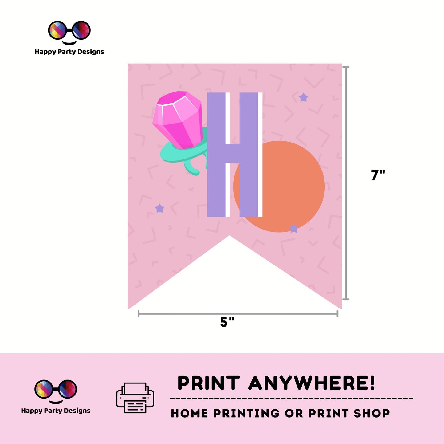 90s Birthday Banner Printable | 90s Party Banner | boy Birthday | Instant Download | Digital | Printable| 90s Party Decoration | Nostalgia