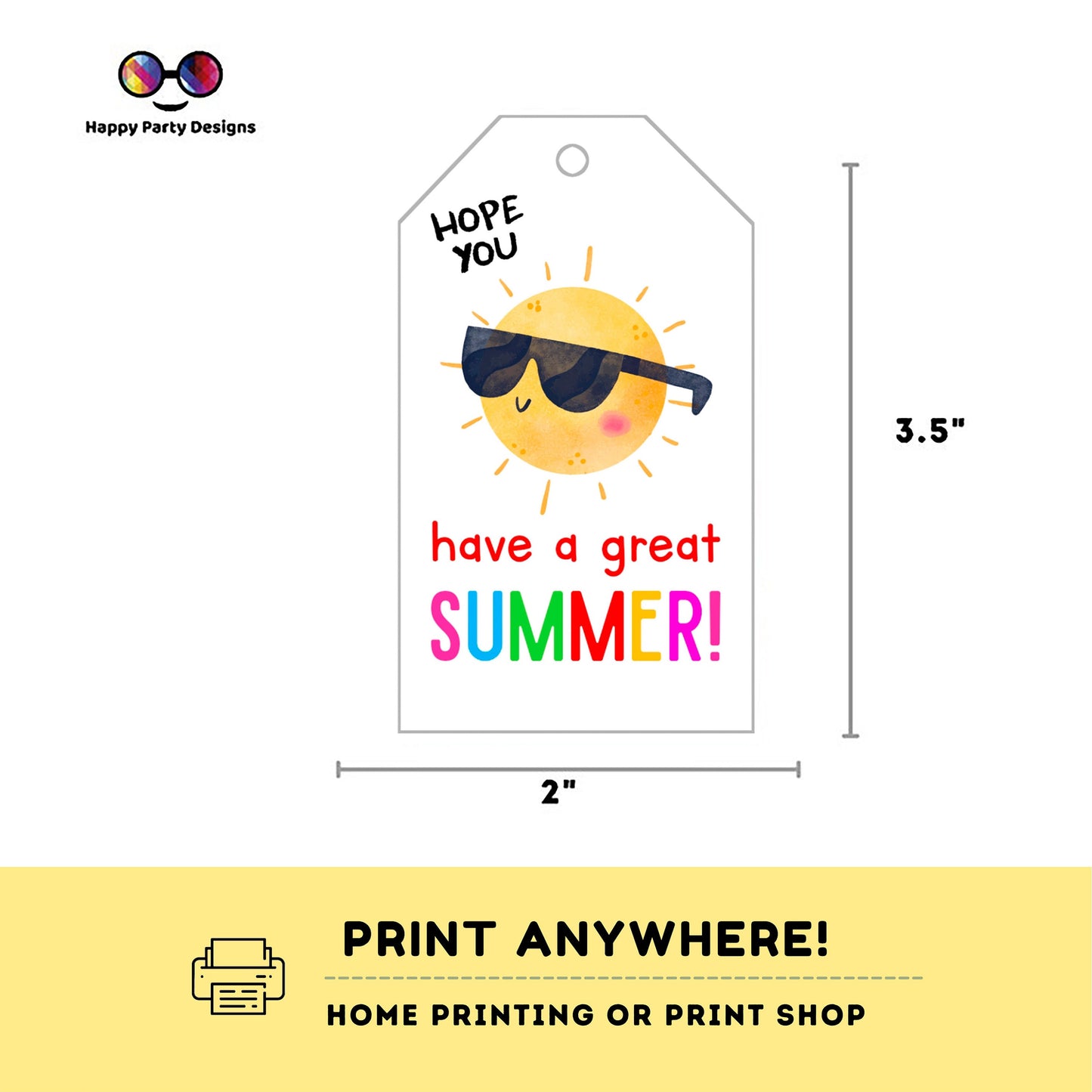 Instant download End of School Year Tag | summer Tags | Printable Teacher Tags | Last Day of School | Student Gift Tags | PTO PTA tags #SCH1
