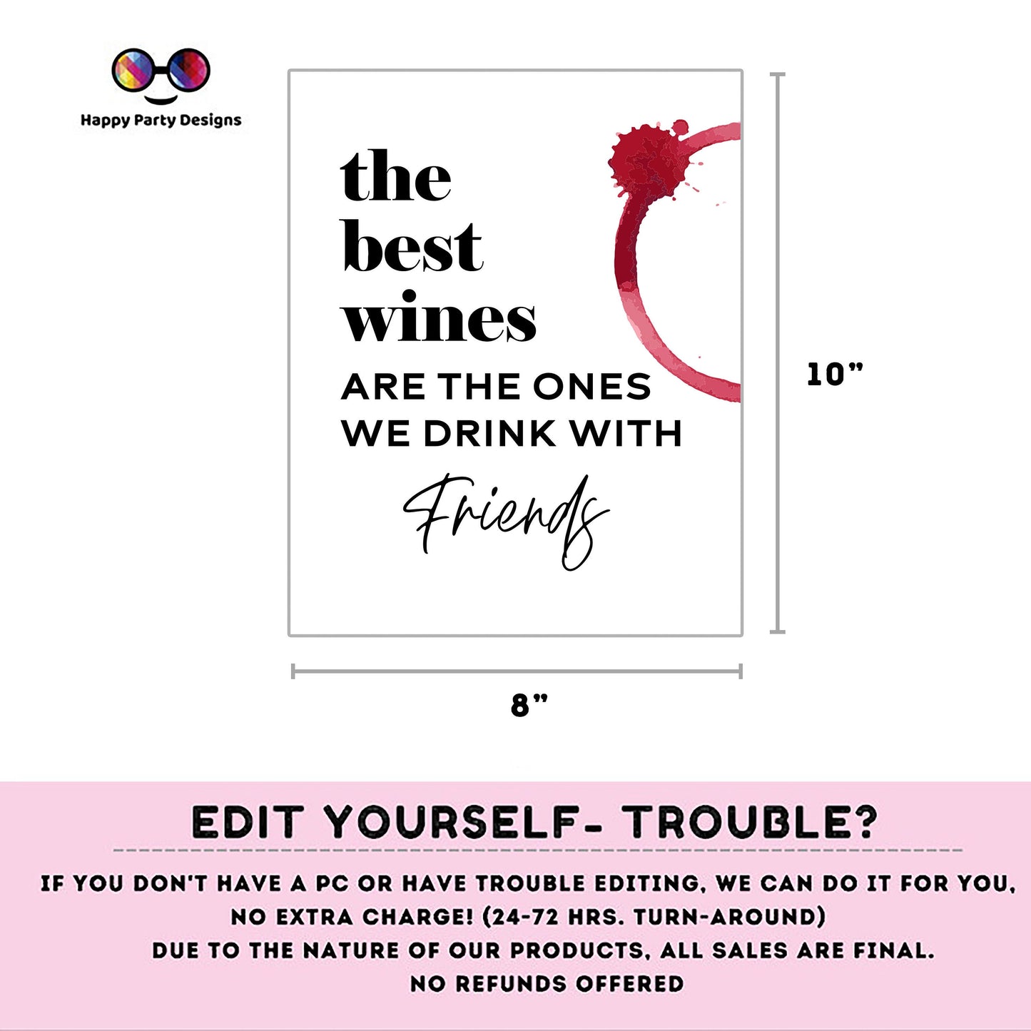 Editable Welcome Sign | wine party Minimalist 40th Birthday Party Welcome Sign | birthday Decorations | Welcome Sign | wine birthday #A10