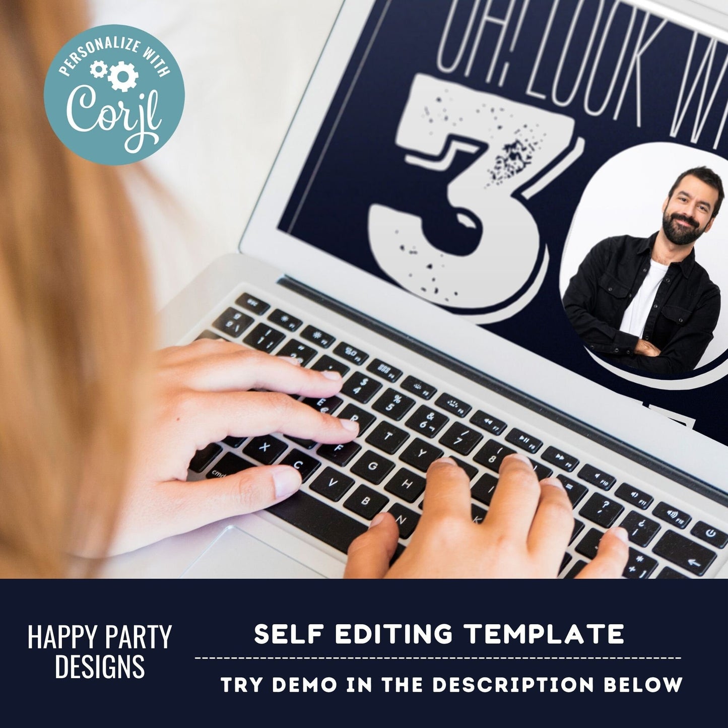 Look who's 30 Party Invite Printable | 30th birthday | Surprise party | Birthday Invite | Modern 30th Birthday #A20