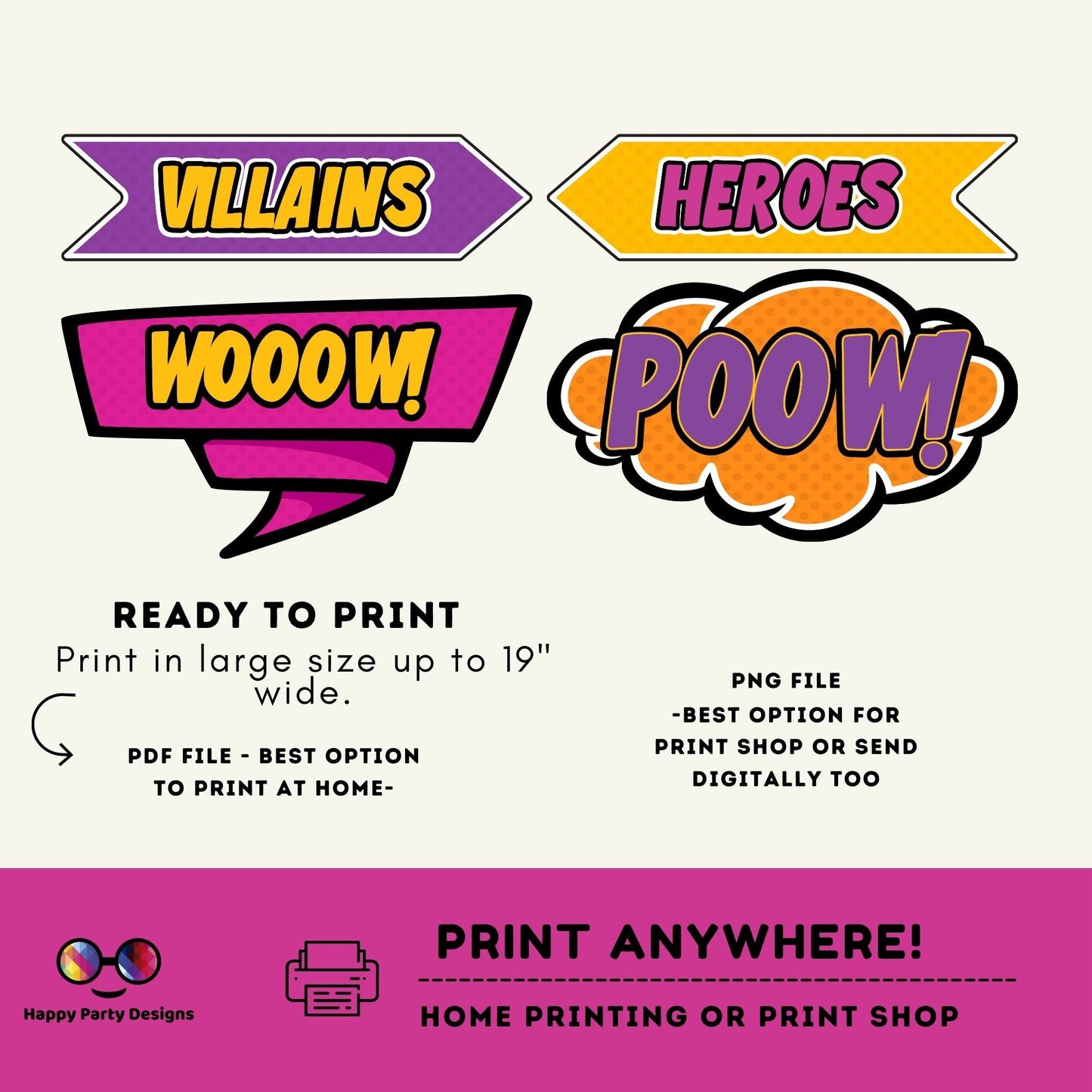 Editable Superhero Party Welcome Sign | Superhero girl Party Printable Sign | Superhero Signs | Instant Download editable on line #K171