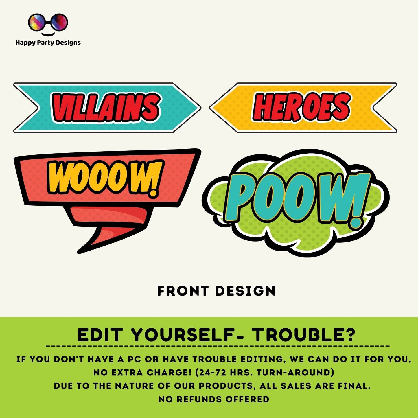 Editable Superhero Party Welcome Sign | Superhero Party Printable Sign | Superhero Signs | Instant Download editable on line #K171