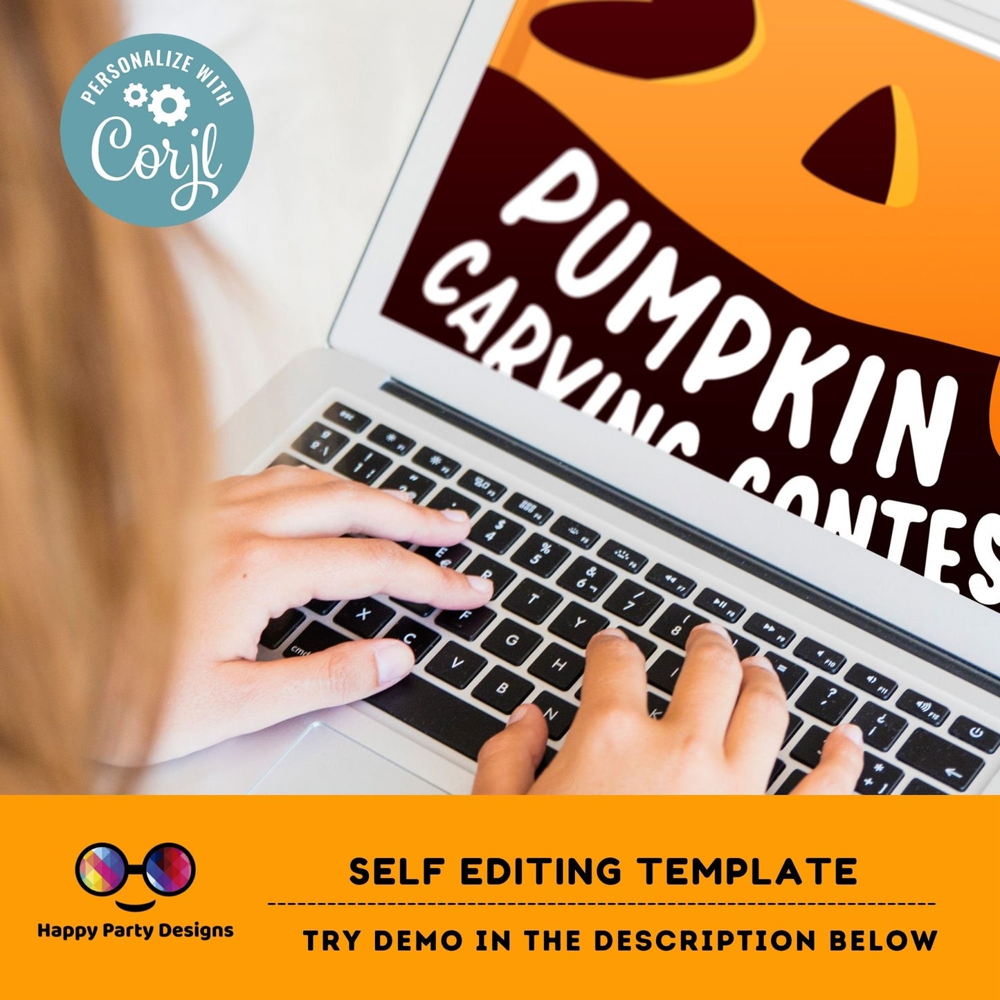 Editable pumpkin carving invitation | Halloween party | Pumpkin carving Invitation | PRINTABLE Pumpkin carving invitation #A30