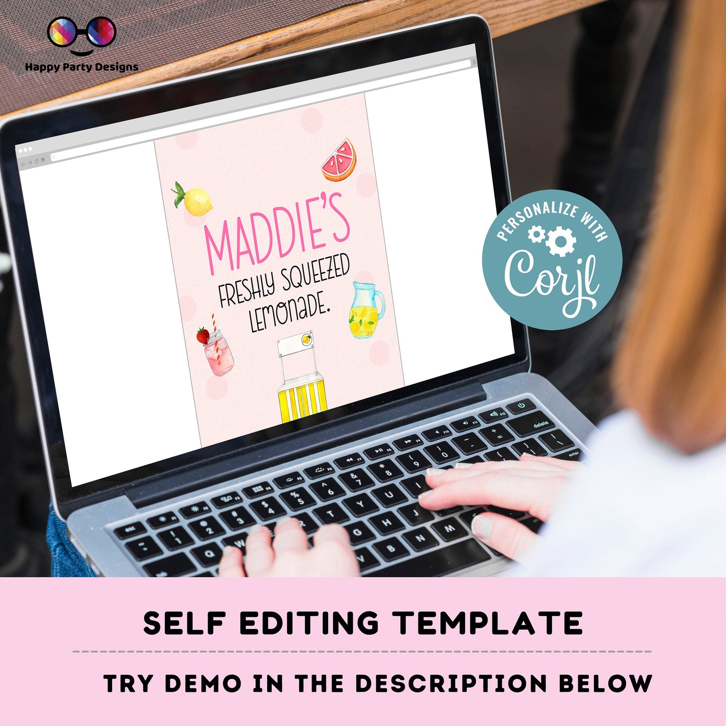 Editable Lemonade Signs (3) | Lemonade birthday | Lemonade birthday Decorations | Girl | Lemonade buffet Sign | Lemonade party #K100