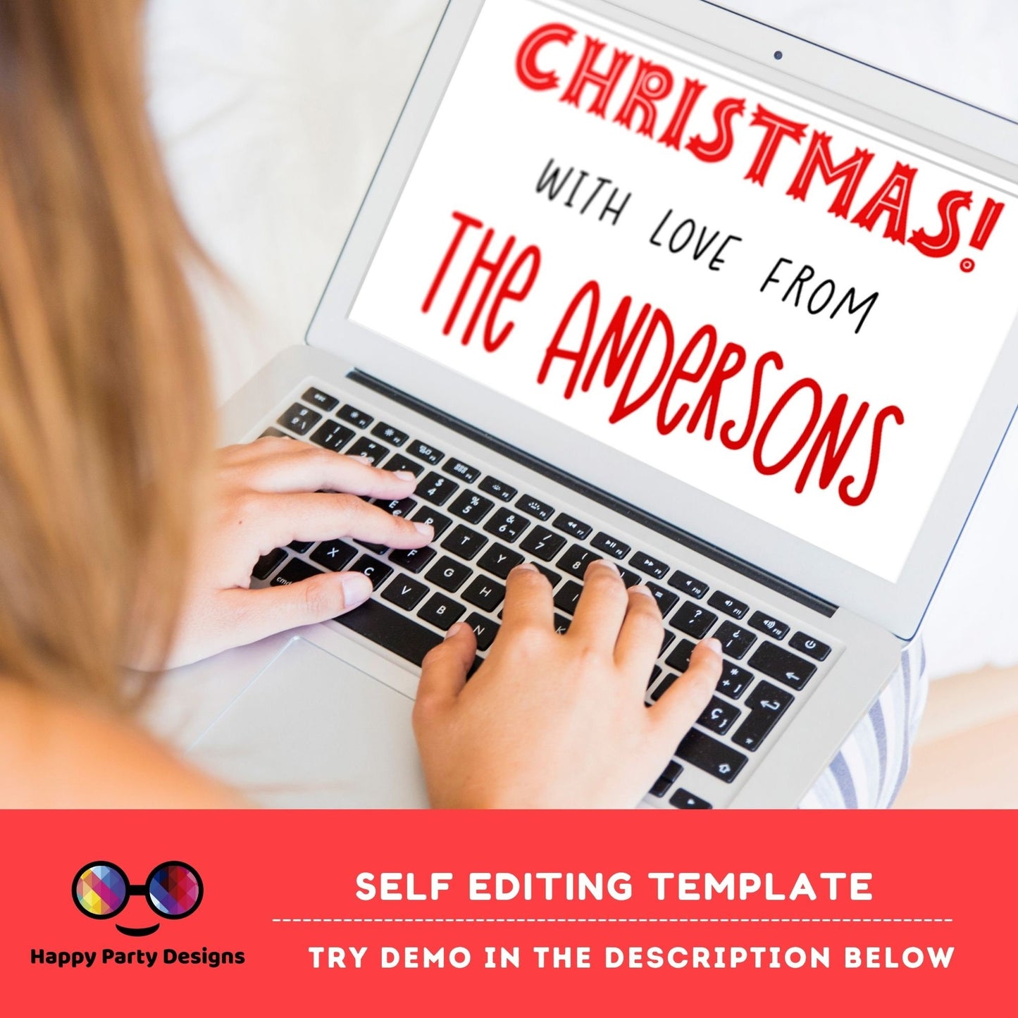 Editable Christmas pajama Party thank you tag | Christmas printable thank you tag | Christmas gift tag | thank you tag | Xmas Favor #A42