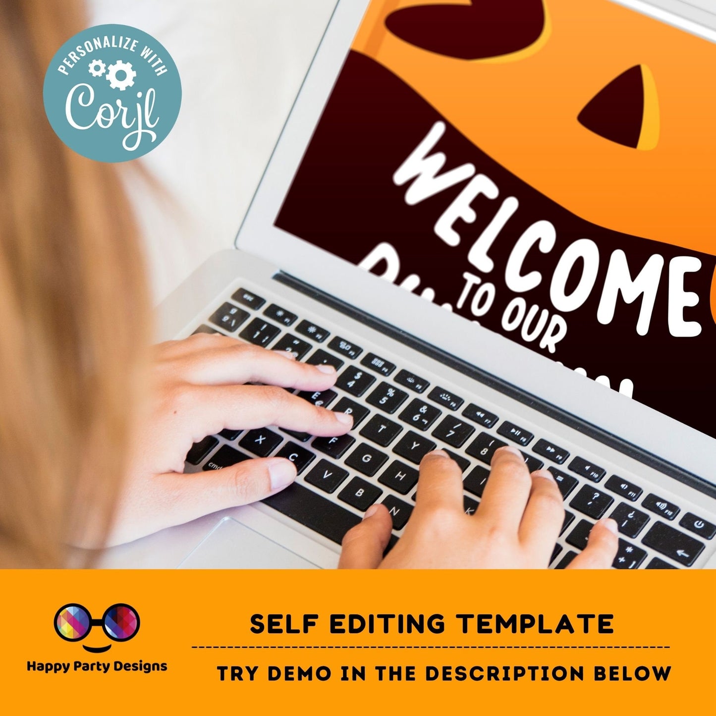 Editable pumpkin carving Welcome sign | Halloween party | Pumpkin carving Sign | PRINTABLE Pumpkin carving sign #A30