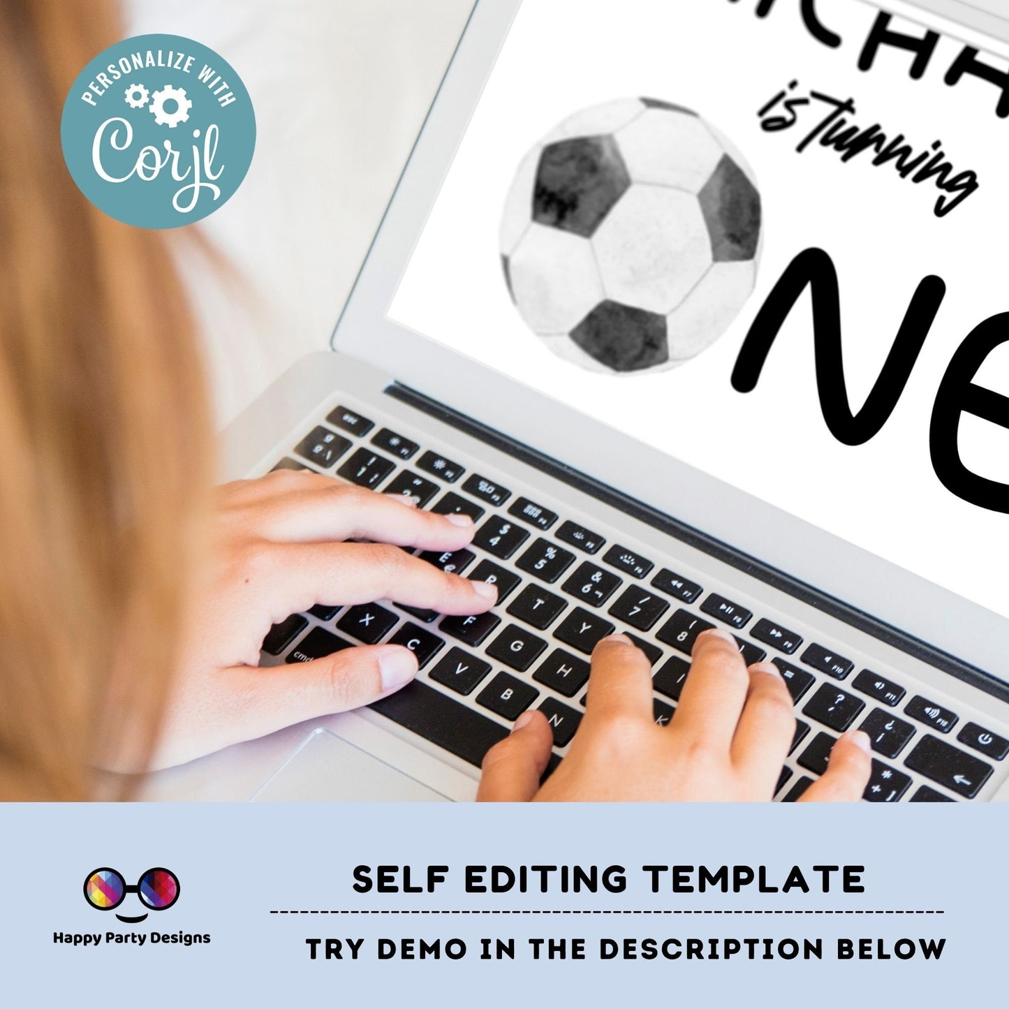 Soccer Birthday Invitation | Any age | Soccer Theme Birthday Party | Soccer Birthday Invitation Template, Soccer Birthday Party Invite #K250