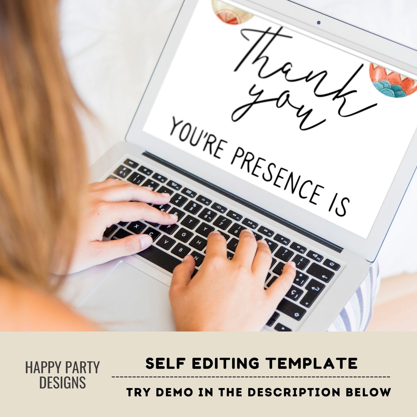 Editable Santa baby Christmas shower thank you tag | Christmas baby printable thank you tag | Baby Christmas gift tag | thank you tag #B49