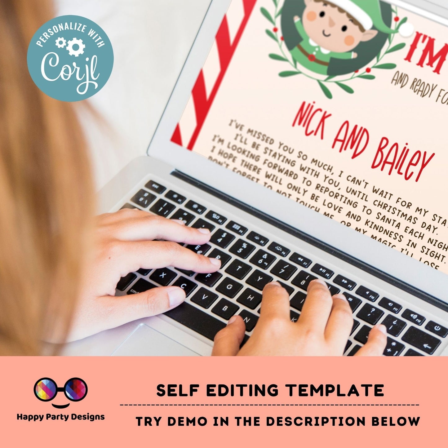 Editable Elf Arrival Letter | Return Letter Christmas| Elf I'm Back | Elf Welcome Christmas | Letter From Your Elf | Printable Template #A43