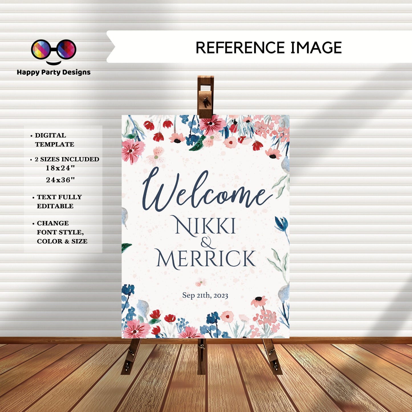 Matching Backdrop Banner