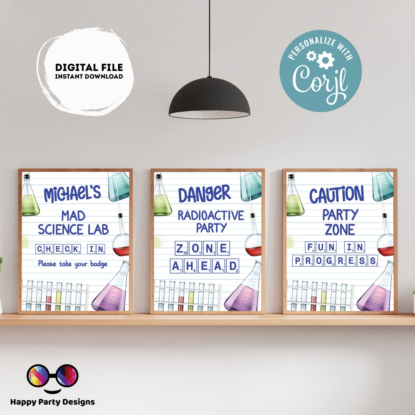 Editable science sign | Mad scientist Sign | Science birthday | science birthday Decorations | Birthday Boy | buffet Sign | science #K124
