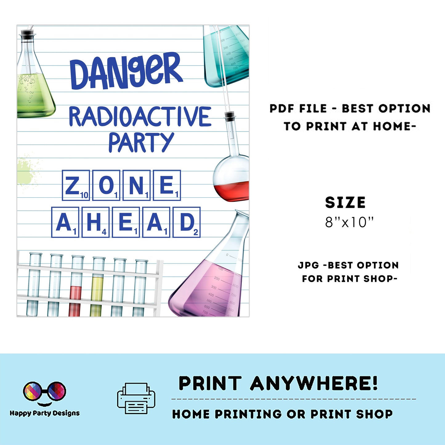 Editable science sign | Mad scientist Sign | Science birthday | science birthday Decorations | Birthday Boy | buffet Sign | science #K124
