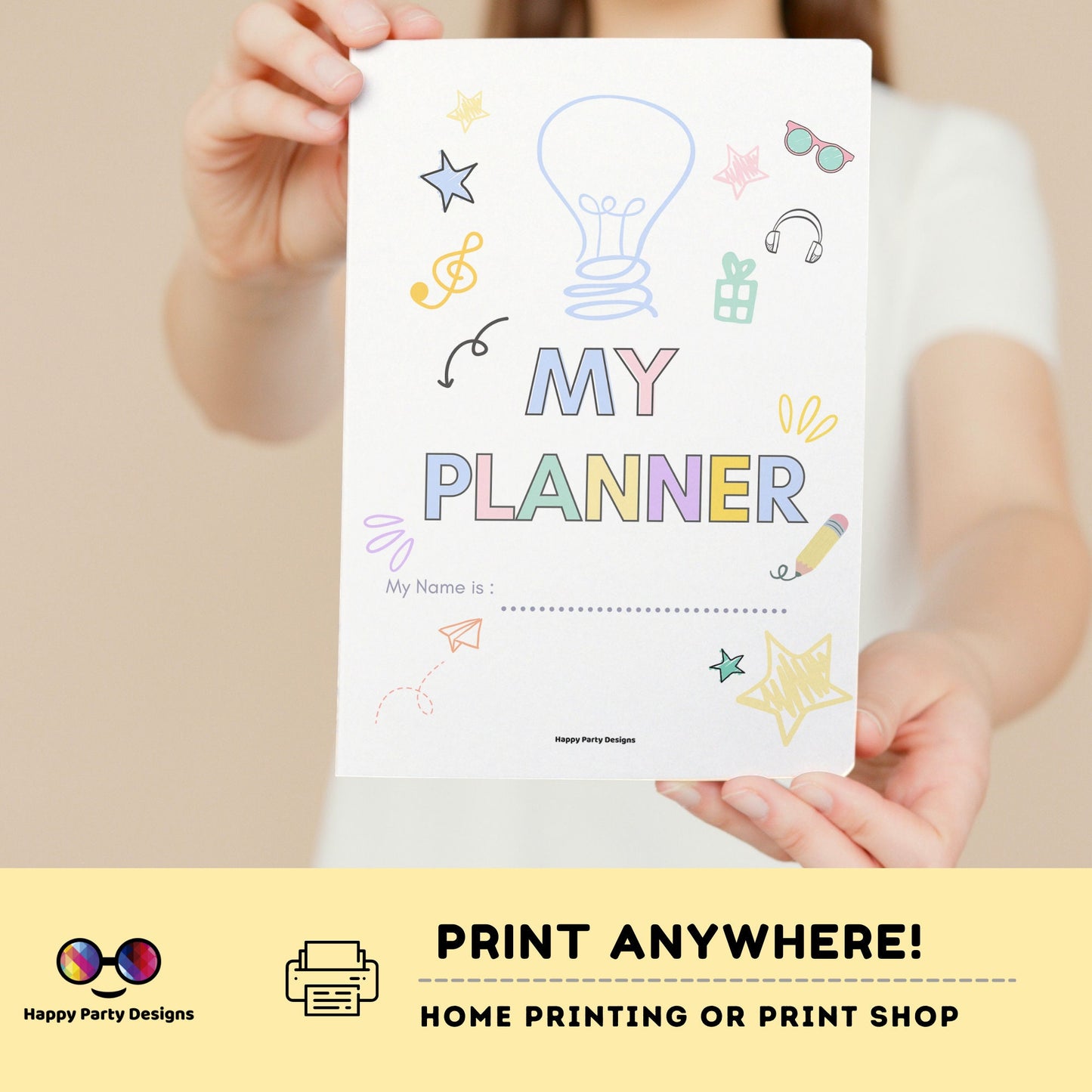 Planner Printable for Kids | Printable planner for kids | Digital Download | Planner Bundle | Instant Download PDF | Daily planner for kids