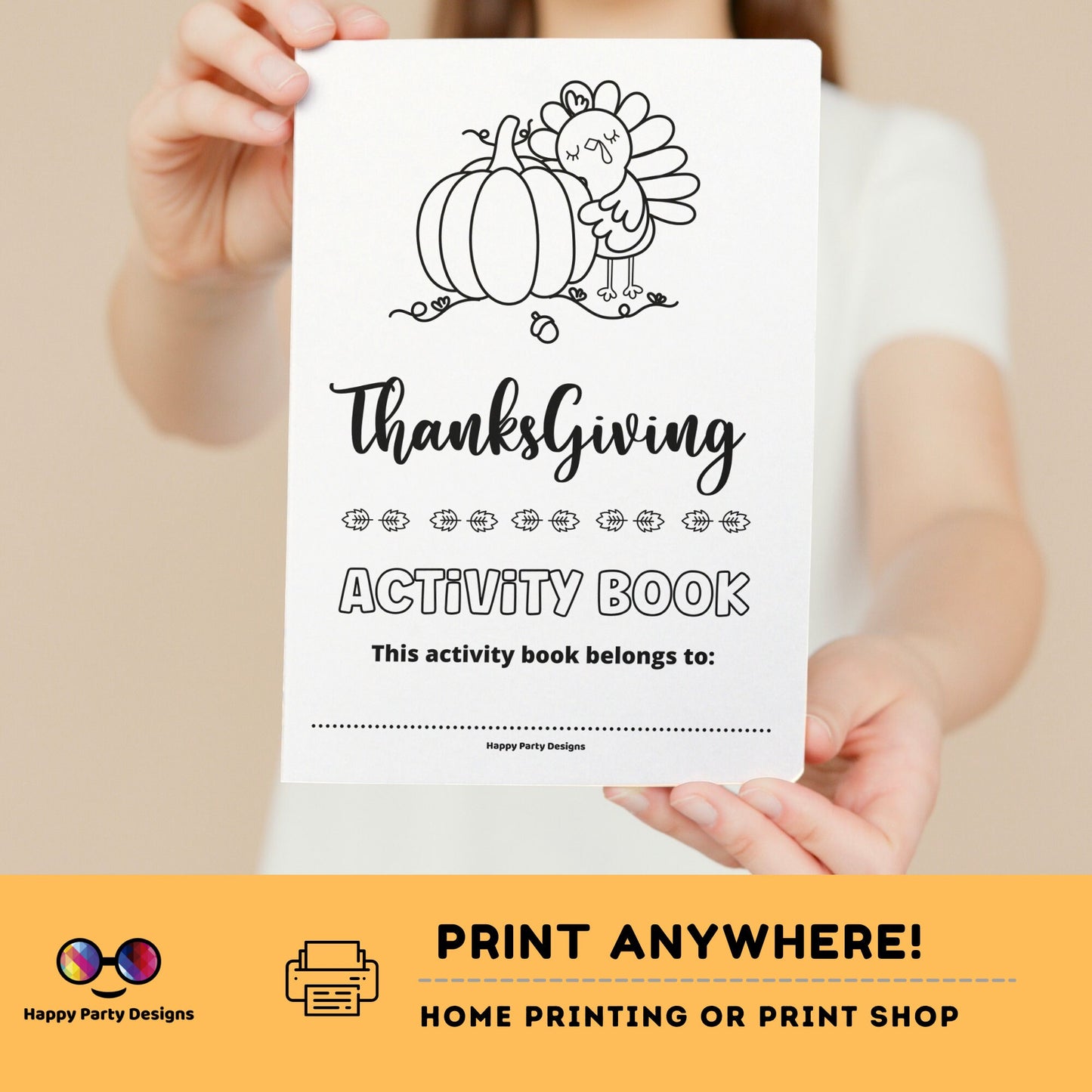 Thanksgiving Kids Activity Book | Coloring book forThanksgiving | Printable Activity Book Thanksgiving | Thanksgiving Activity Pack