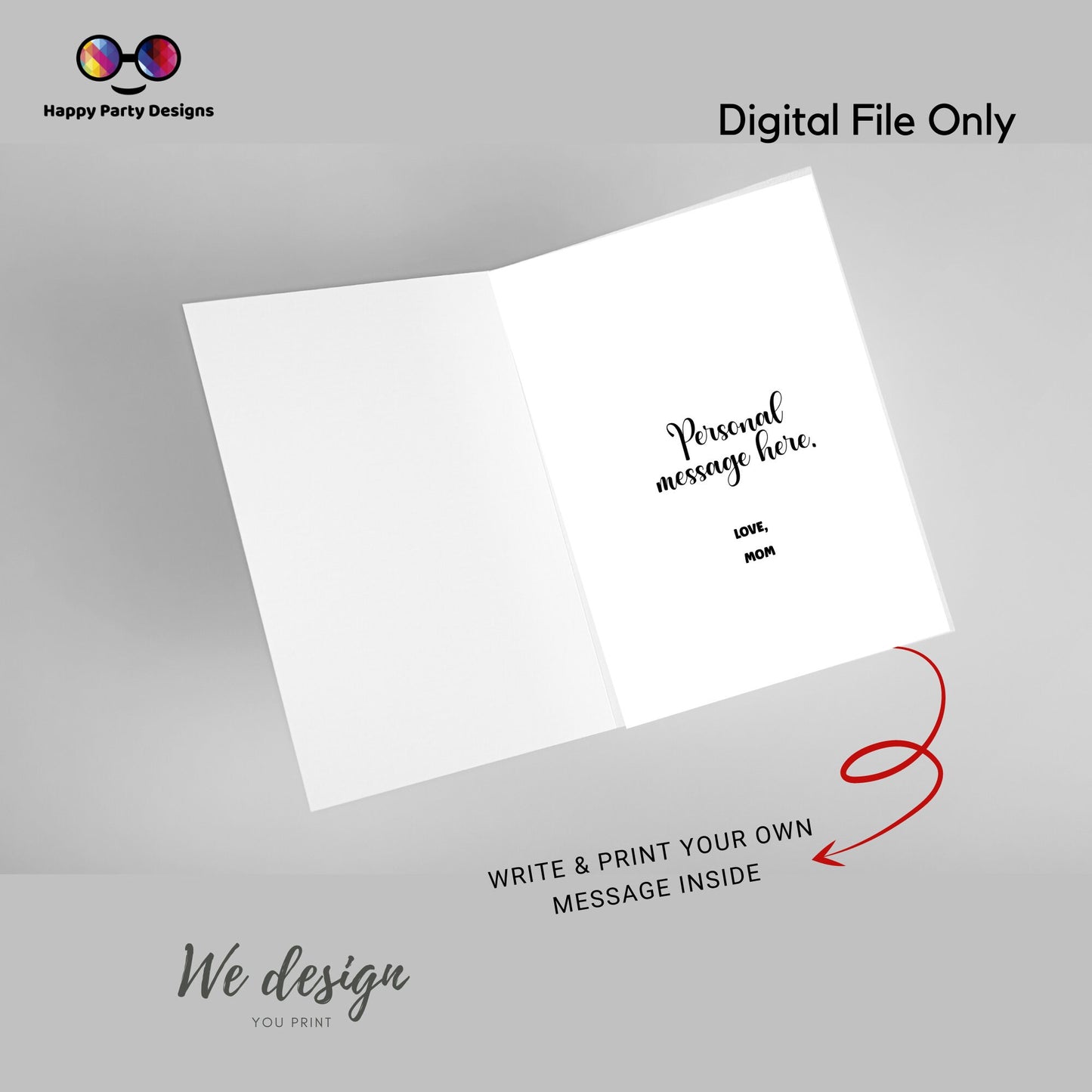 Editable First Mothers Day Card | Photocard | Editable card with photo  | Mothers Day editable card  |  Digital File | Instant Download