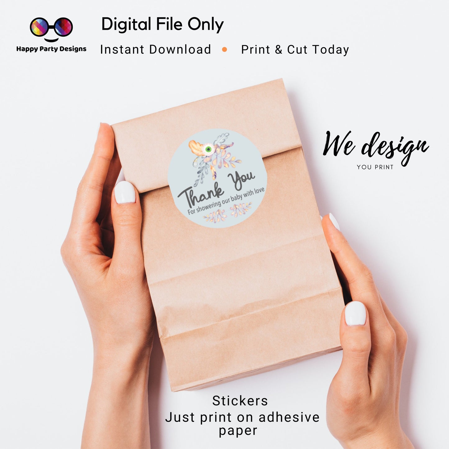 Baby Shower Cupcake toppers | Halloween Baby Shower Party Decoration | Cupcake Toppers | Instant Download | Digital