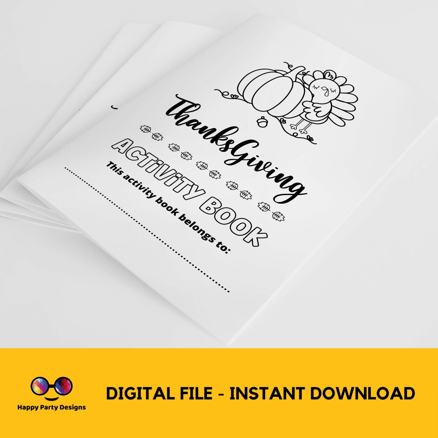 Thanksgiving Kids Activity Booklet | Coloring book for Thanksgiving | Printable Activity Booklet Thanksgiving | Thanksgiving Keepsake