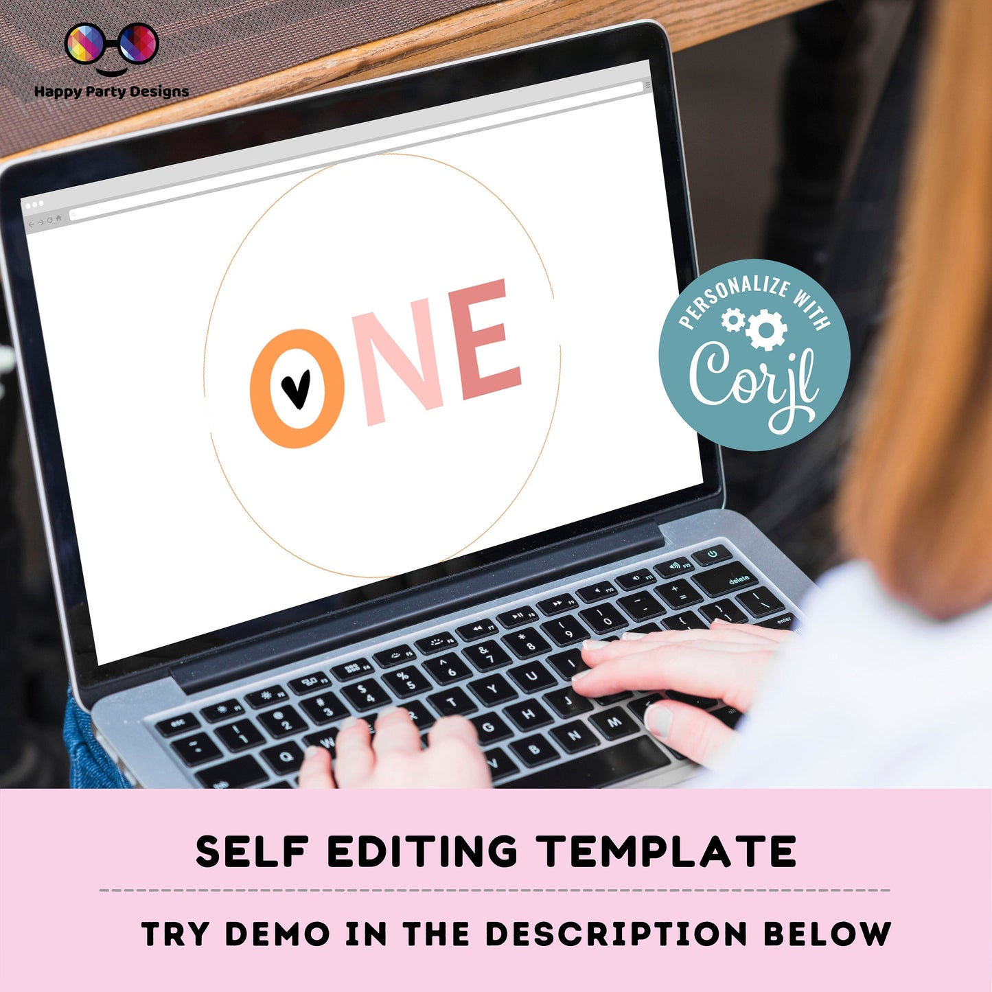 Editable boho rainbow Round cupcake toppers | rainbow birthday | Boho Birthday Party | Boho Rainbow | girl Birthday Party | stickers