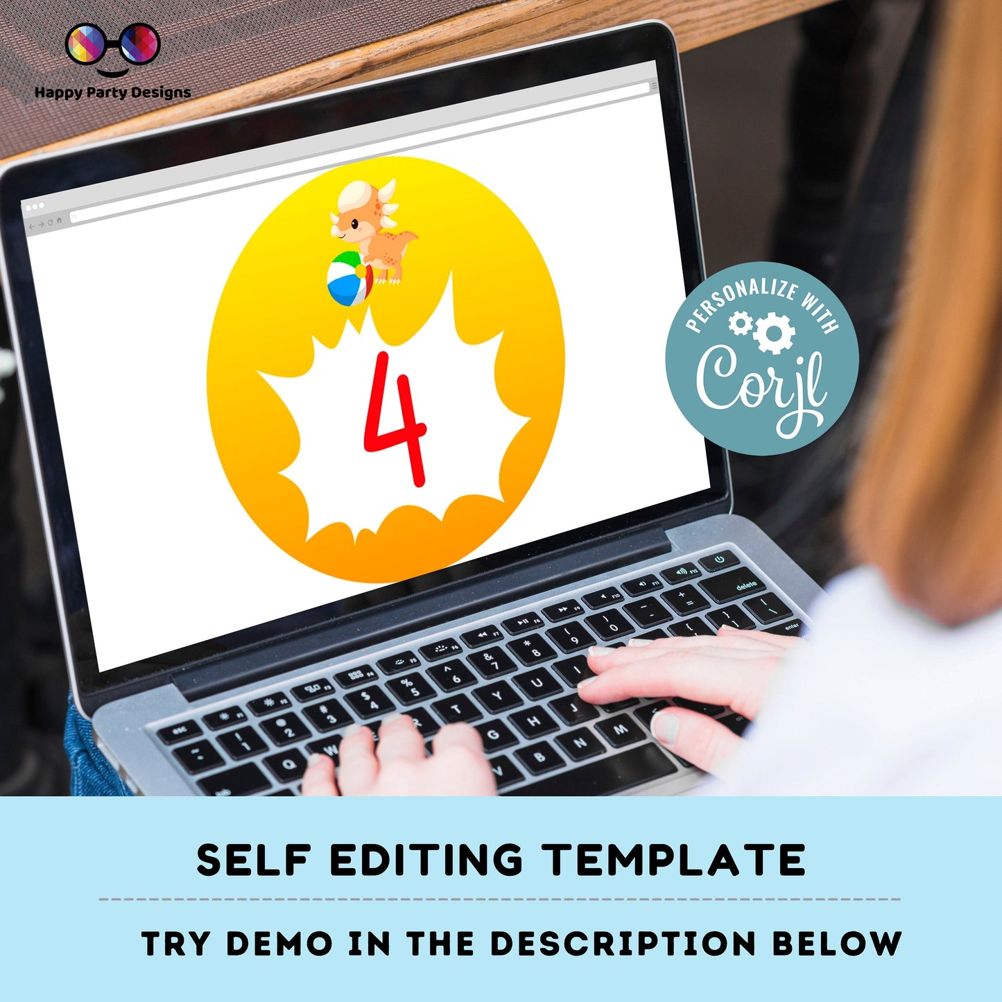 Editable Dino Pool Party  Round cupcake toppers | Dinosaur  birthday | Dino Birthday Party | Dinosaur  Birthday Party | stickers  #K83