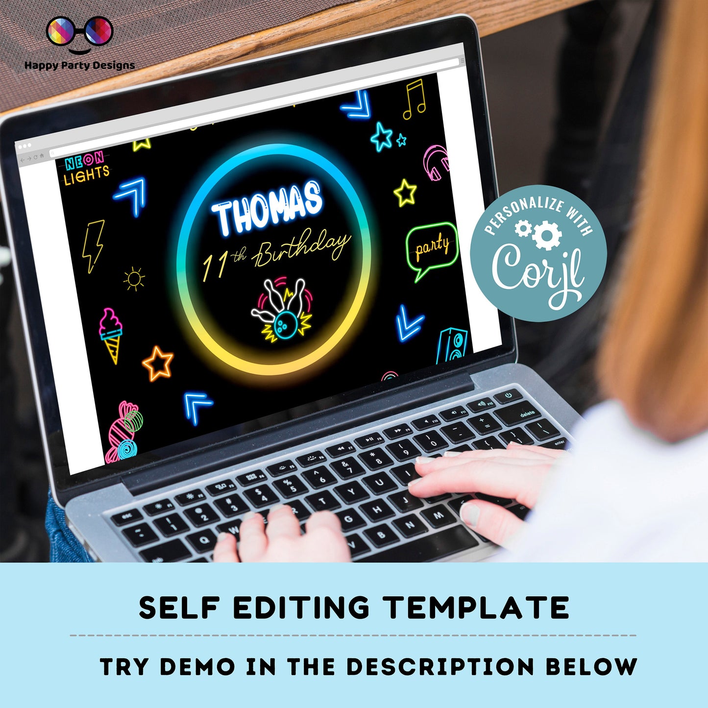 Editable Bowling Backdrop Banner  | Digital Bowling printable Backdrop Banner  | Birthday Boy | Bowling party | Personalize Online