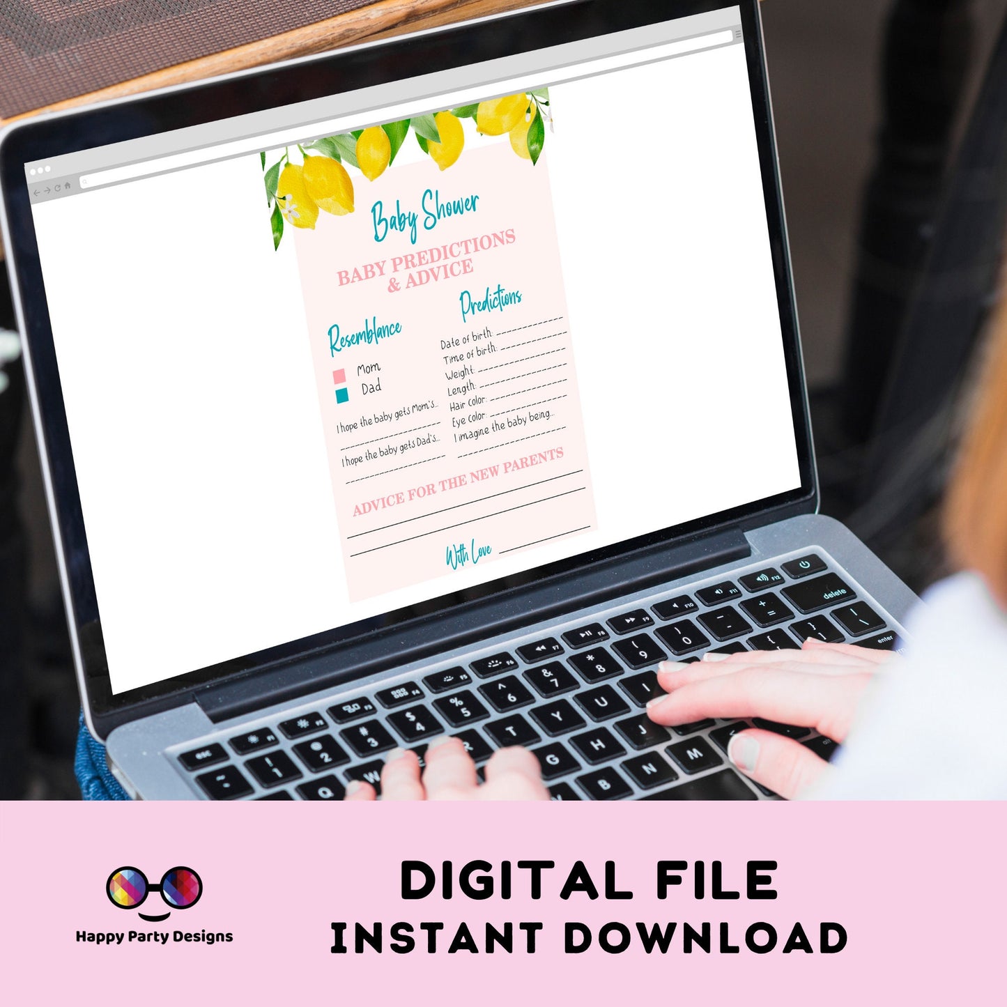 Instant lemon baby shower games bundle | lemons baby shower games | Baby girl | summer baby shower | lemon baby shower games #B8