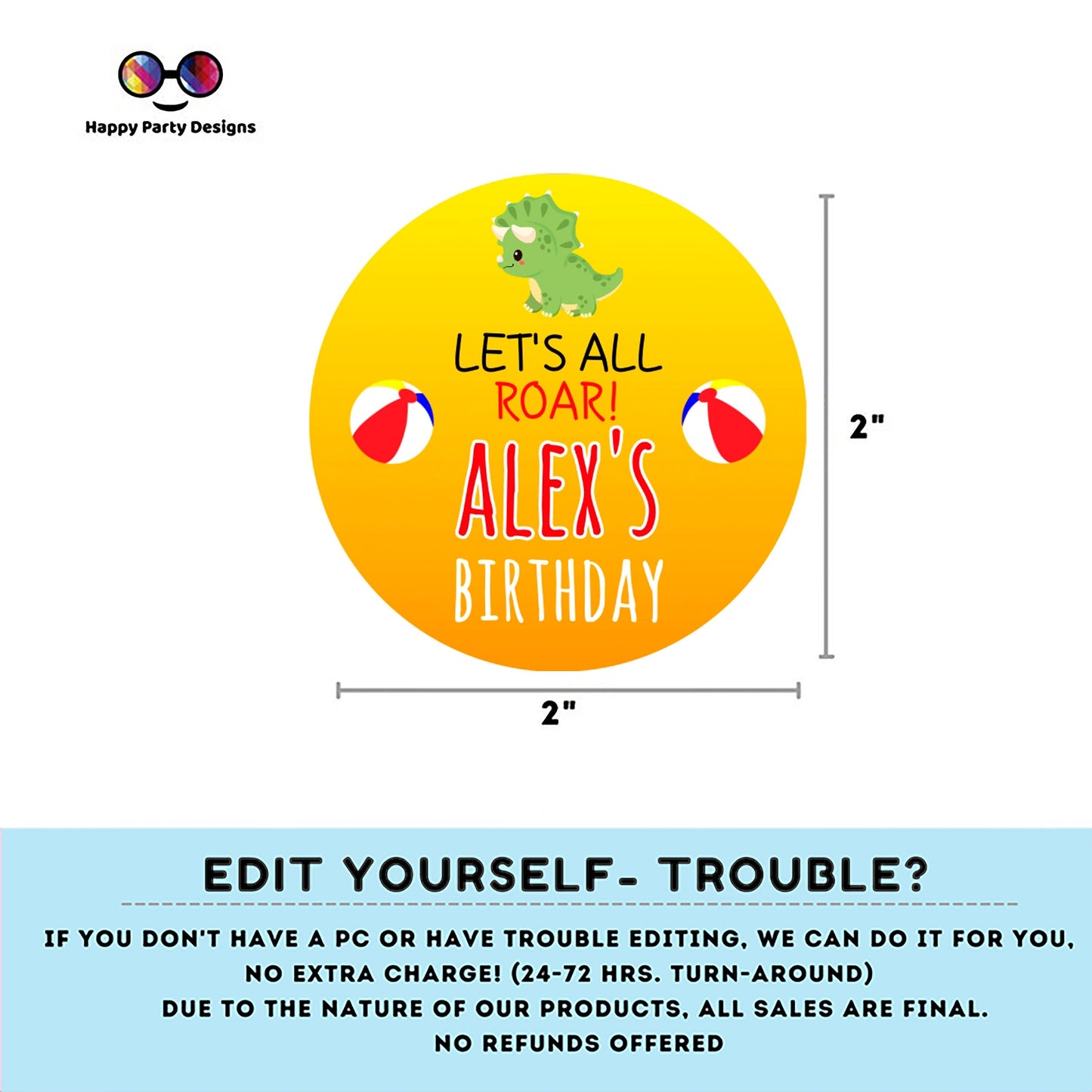 Editable Dino Pool Party  Round cupcake toppers | Dinosaur  birthday | Dino Birthday Party | Dinosaur  Birthday Party | stickers  #K83