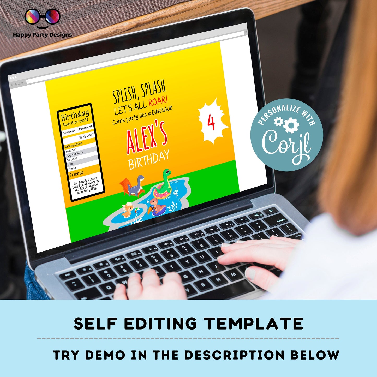 Editable Dinosaur Pool Party Chip Bag | Digital Dinosaur Pool Party printable Chip Bag | Party Snack Dinosaur Pool Party Personalized  #K83