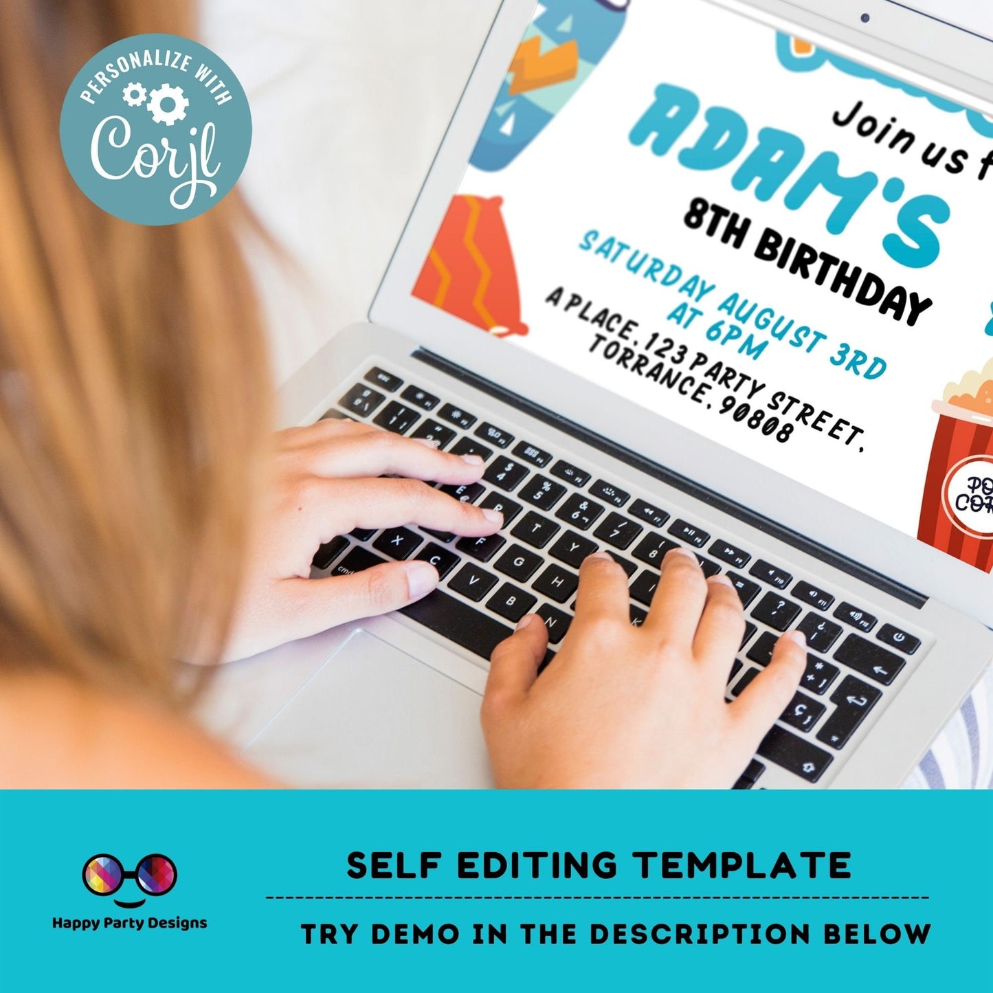 EDITABLE Boys sleepover party birthday invitation | Slumberparty  Boy Invitation | Birthday Boy | Instant Download gamer Party | retro #K127