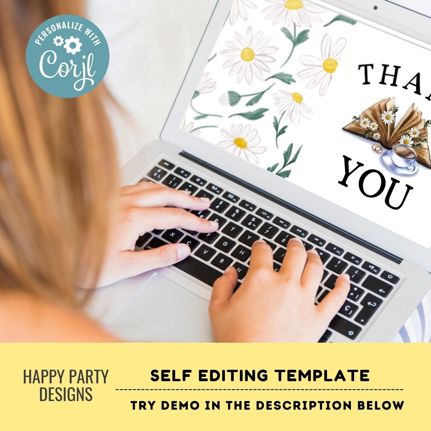 Thanks a Latte Thank You Card Download | Bridal Shower | Baby Shower | Folded Notes Blank Inside | Printable Coffee Thank You Note  #W3