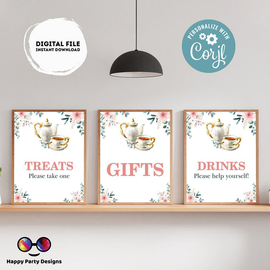Editable a baby is brewing baby shower Sign | girl shower | baby shower Decorations | girl | buffet Sign | baby girl | tea shower #B30