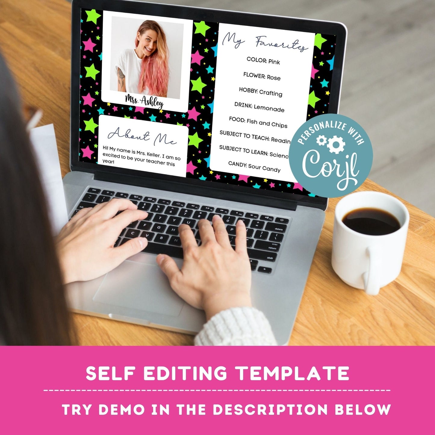 Editable Neon Meet the Teacher Templates bundle | Meet the Teacher Templates | Back to School  Welcome Letter Printable Meet the Teacher #S2