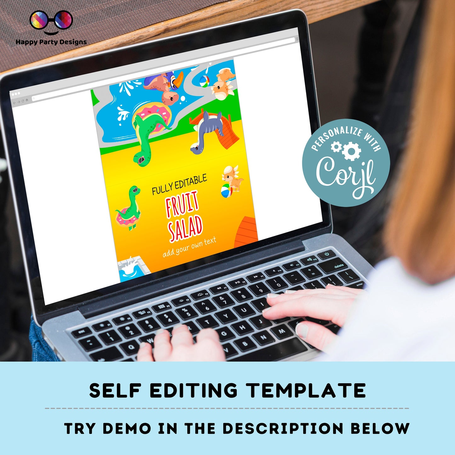 Dinosaur Pool Party Birthday food tent | Dinosaur Pool Party | buffet labels | Dino birthday party | food label editable online #K83