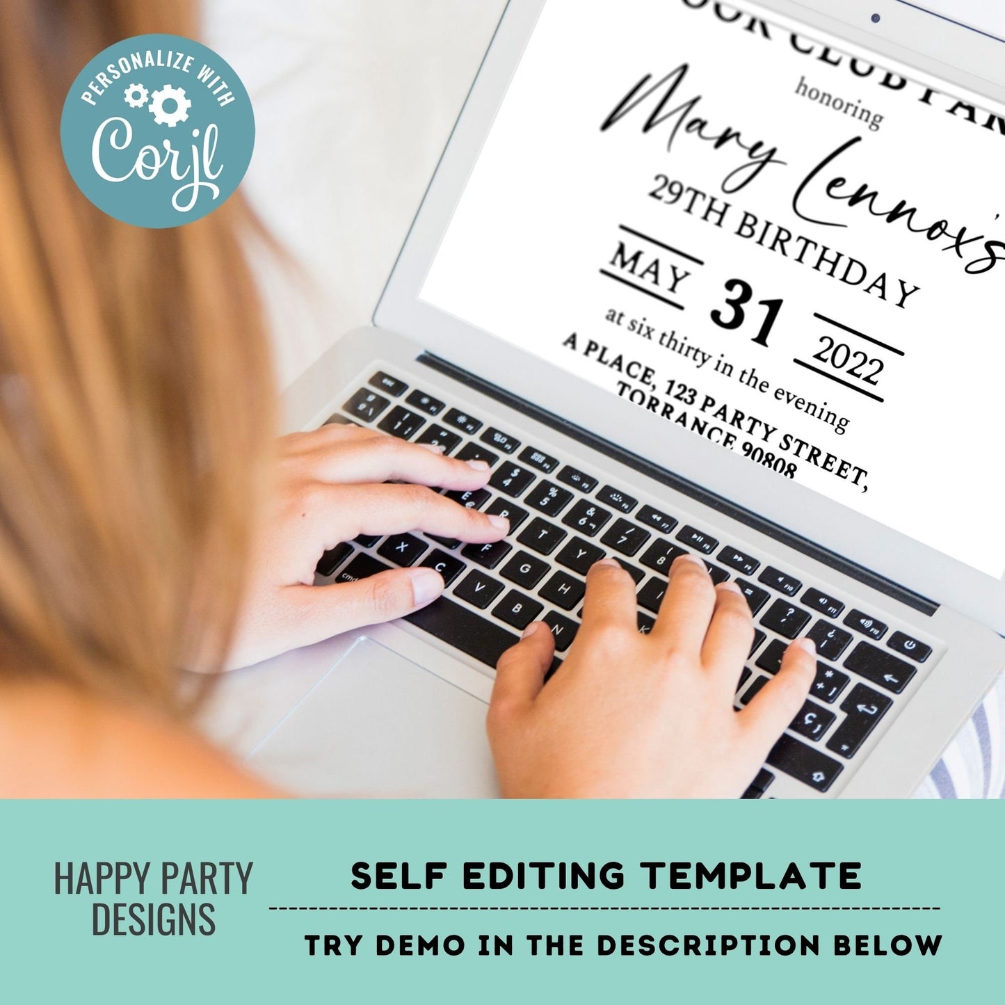 book club party invitation | bridal shower | reader party invite | library party printable template | Floral Book Invitation  #A13