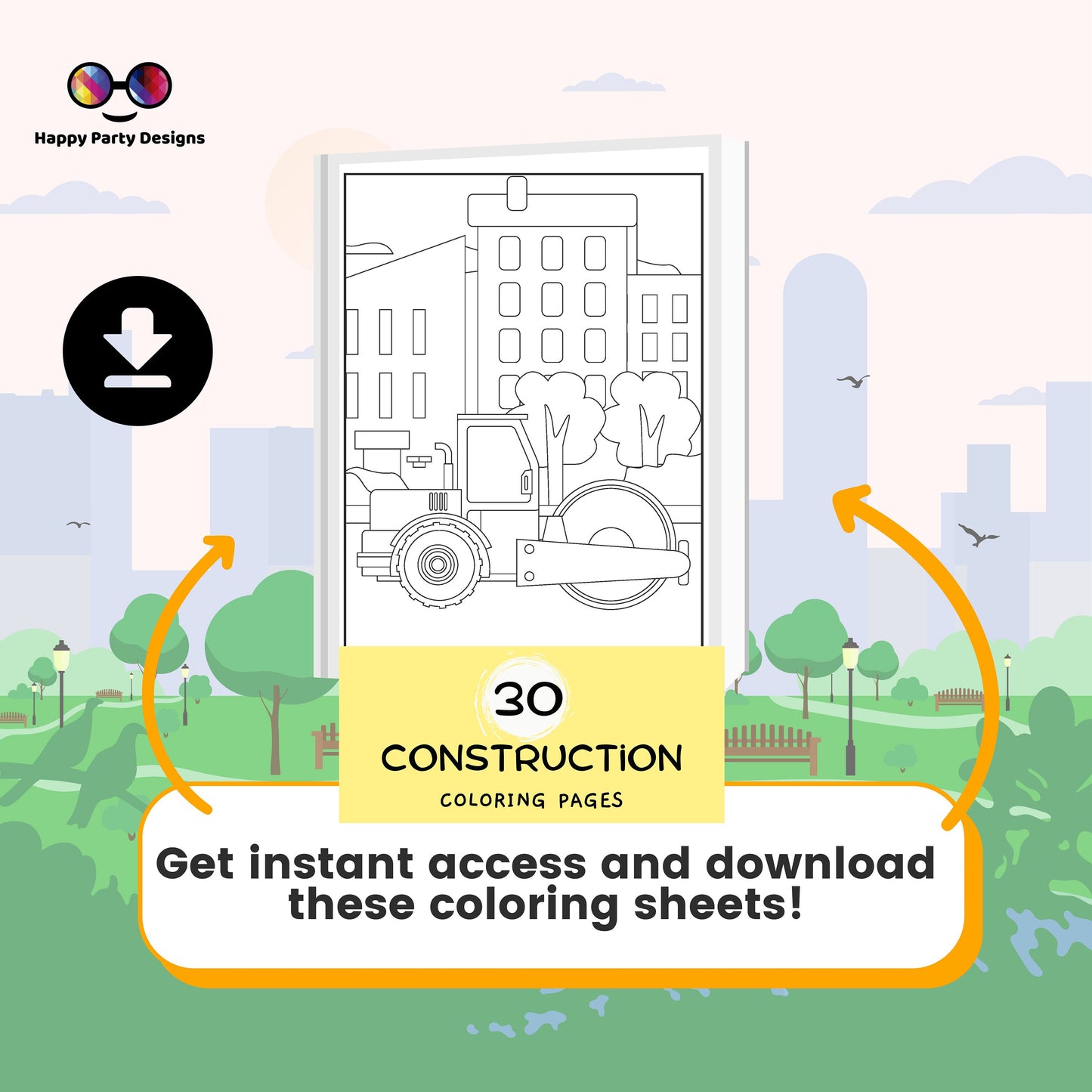Construction Coloring Pages | for Kids | Construction trucks Coloring pages | Construction activities | 30 Construction trucks to color #C2