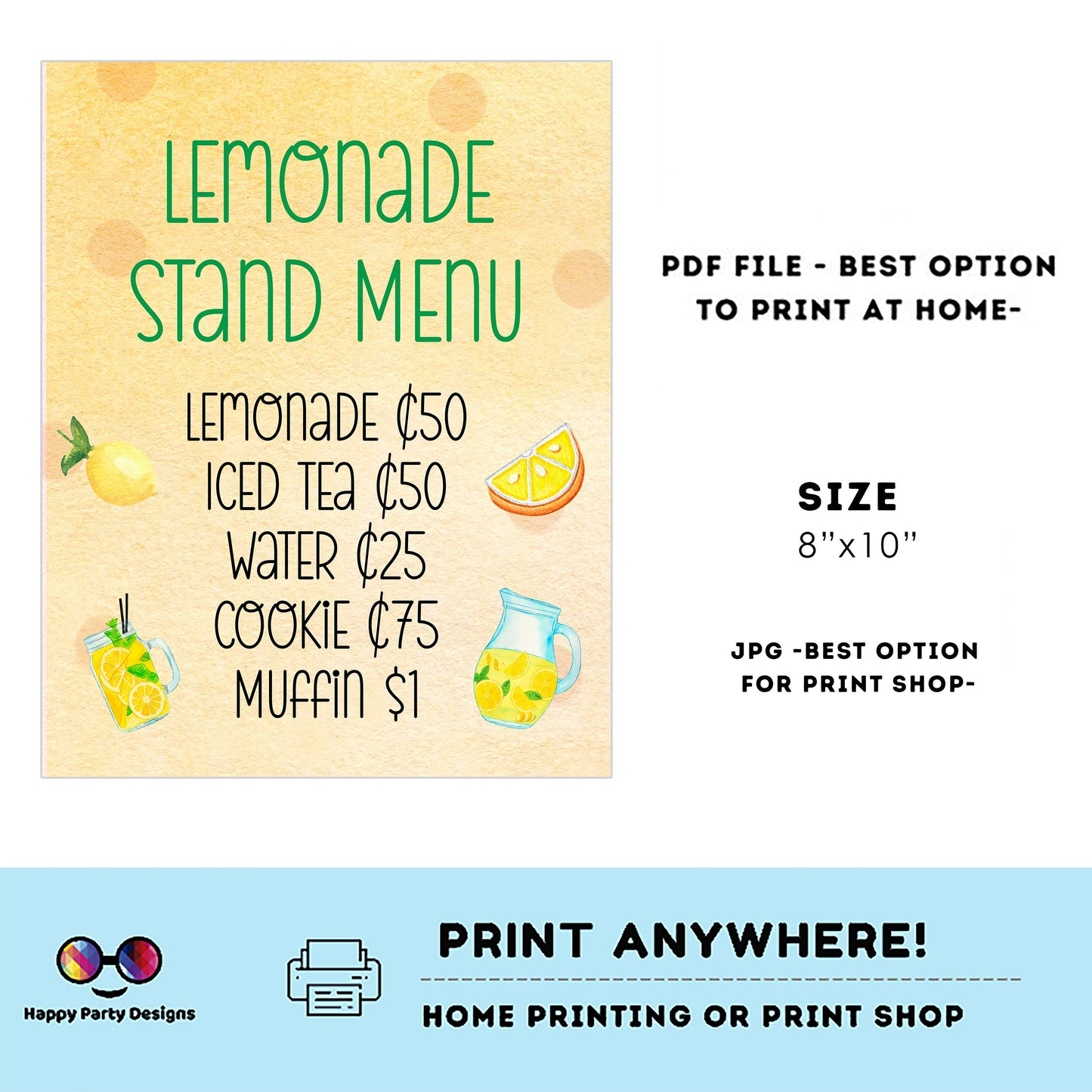 Editable Lemonade Signs (3) | Lemonade  birthday | Lemonade  birthday Decorations | Boy | Lemonade  buffet Sign | Lemonade  party #K101