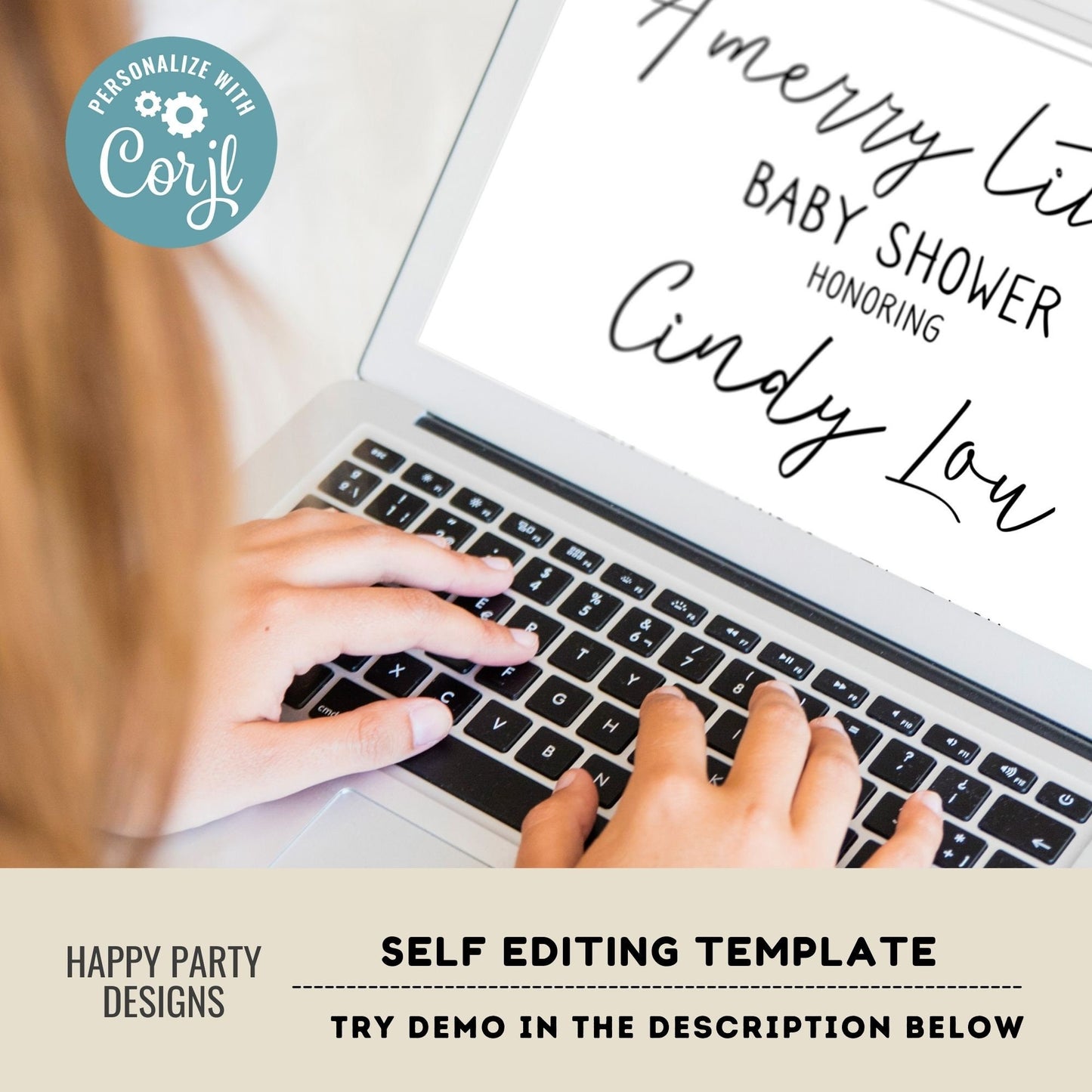 Editable A Merry little baby Shower Invitation | Christmas Baby shower printable invite | Holiday Christmas Shower Invitation | Baby #B49