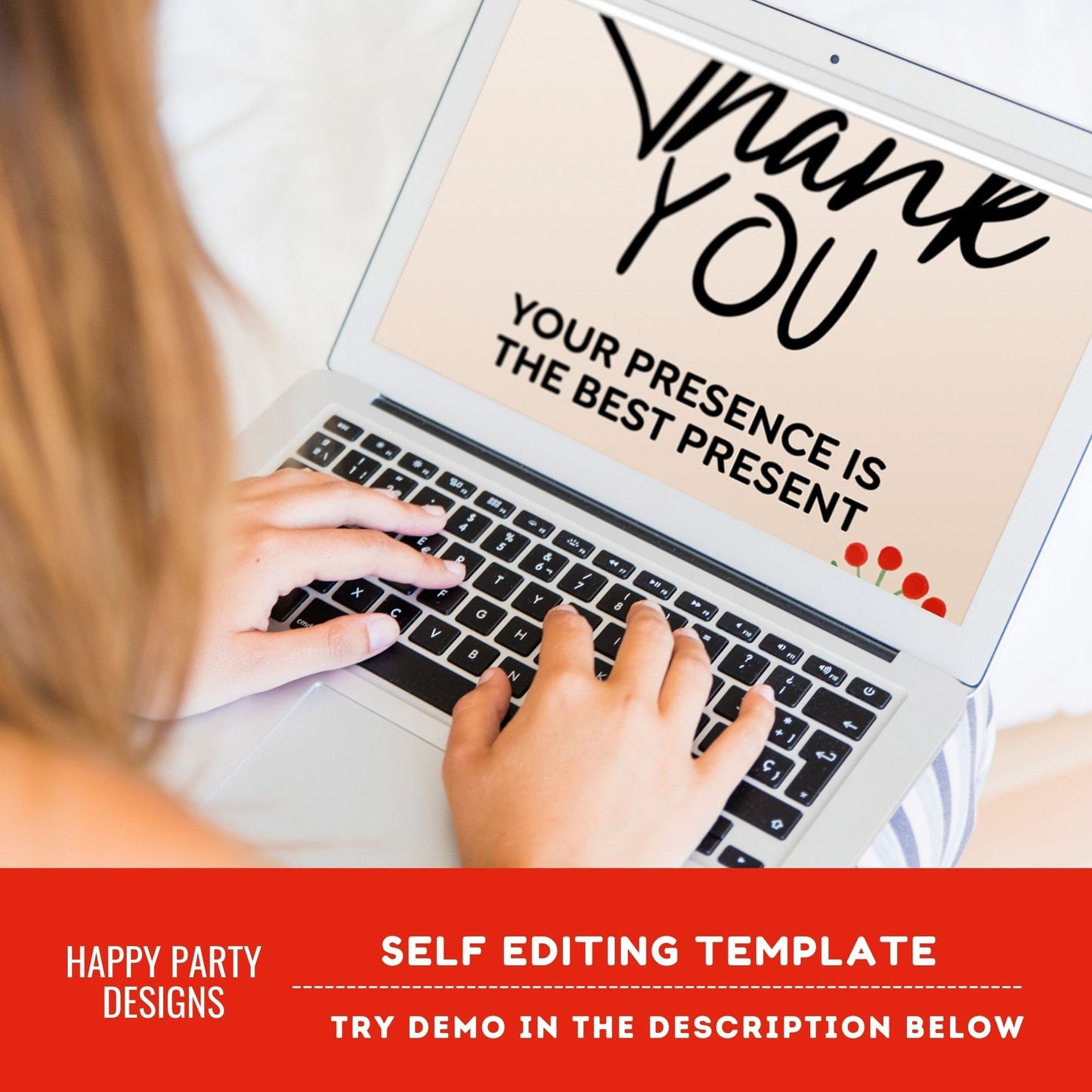 Editable Christmas Party thank you tag | Christmas printable thank you tag | Holiday Christmas gift tag | thank you tag | Xmas Favor #A37