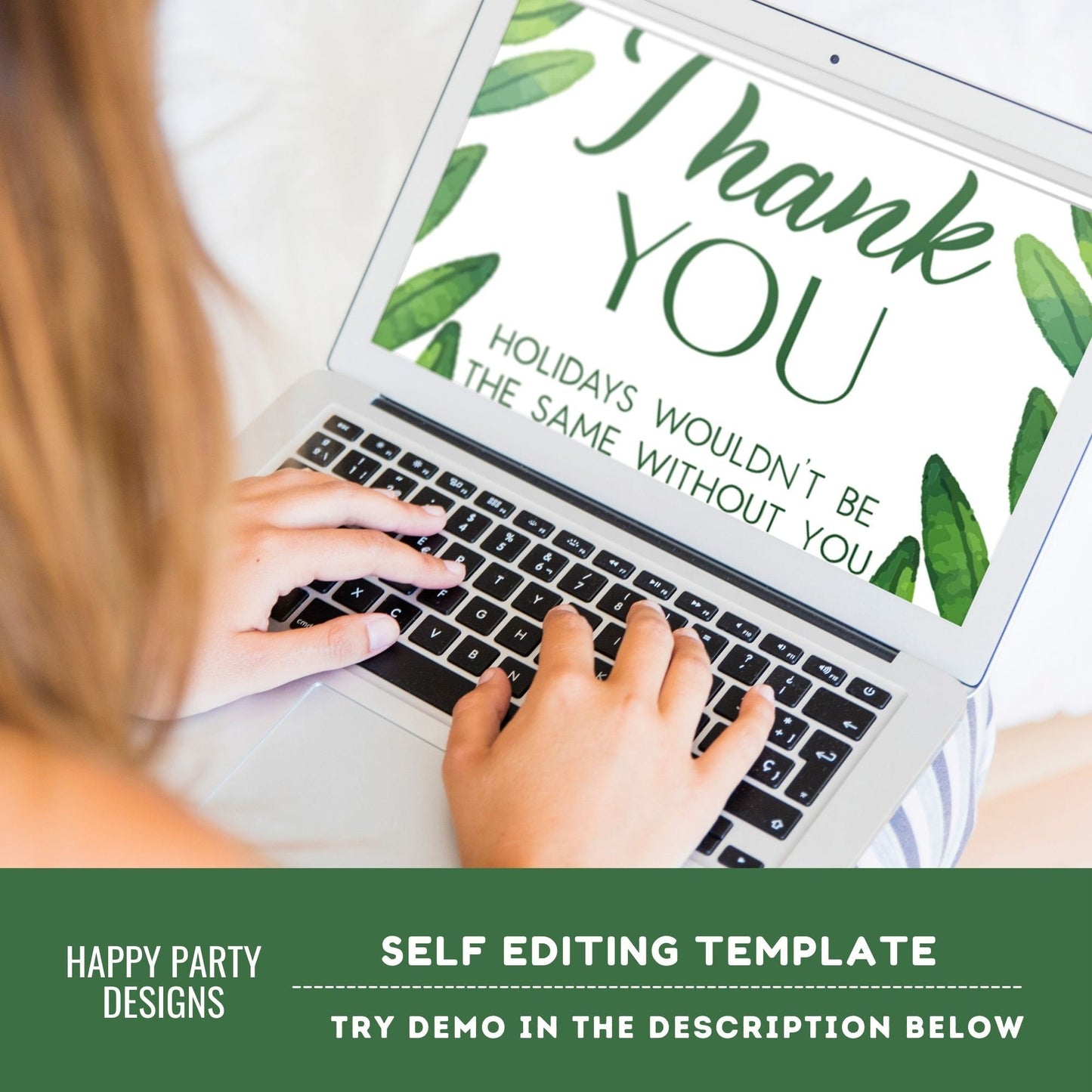 Editable Christmas Party thank you tag | Christmas printable thank you tag | Holiday Christmas gift tag | thank you tag | Xmas Favor #A33