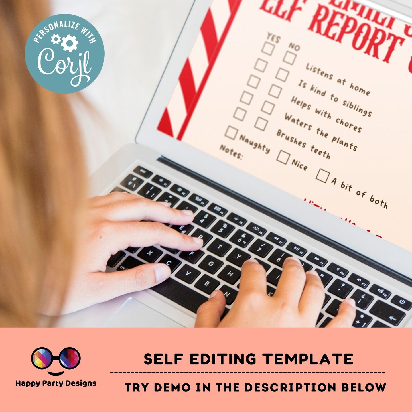 Editable Elf report card | Elf Letters Notes | Elf I'm Back | from the Elf Naughty or Nice | Behavior Santa North Pole | Printable #A43