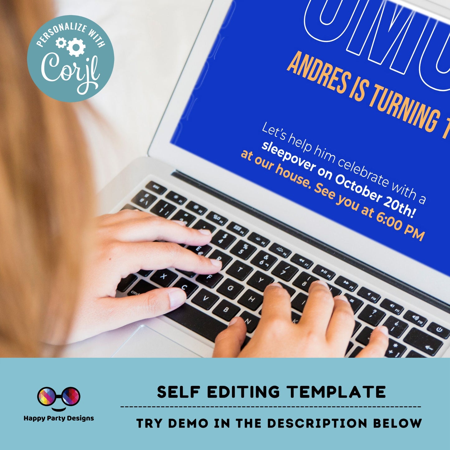 Editable 10th Birthday Invitation | Boy 10th Birthday Party | tween Birthday Invite | Editable fun birthday Invite | double digits #K282