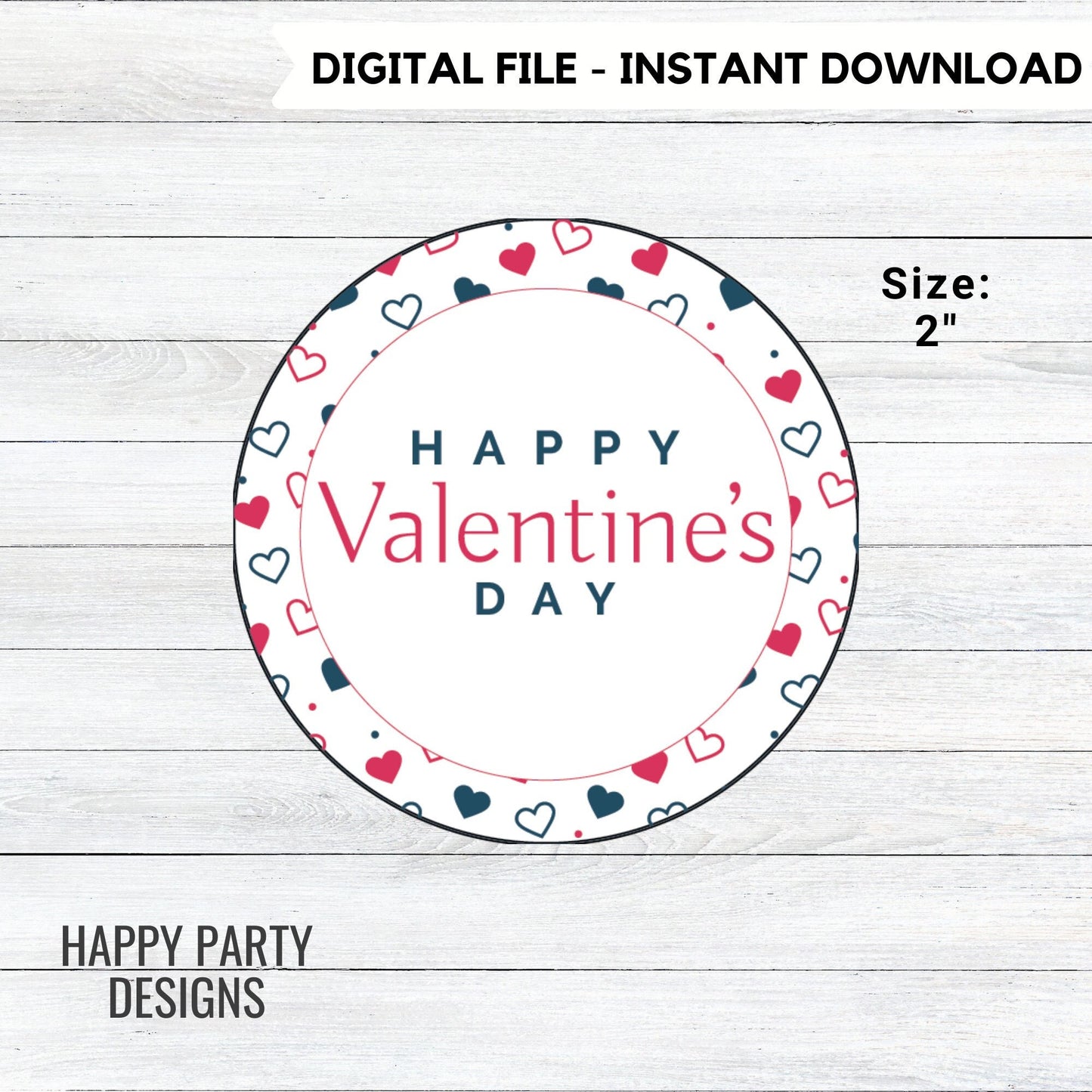 Printable Valentine's Day Cookie Tags | Happy Valentine's Day | Valentine's Day Cookie Tag | Gift Tags | Thank you tag Instant download #VA1