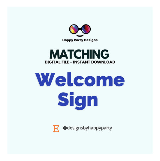 Matching Backdrop Banner